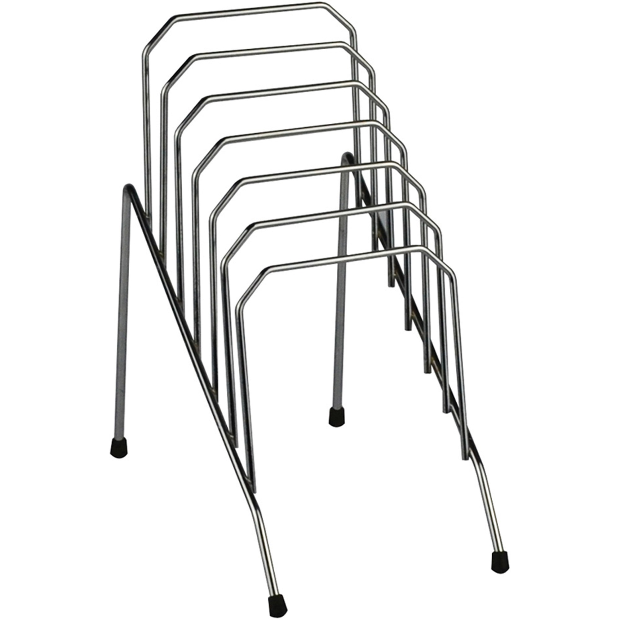 Italplast Step File Organiser Wire Small 6 Slot Chrome