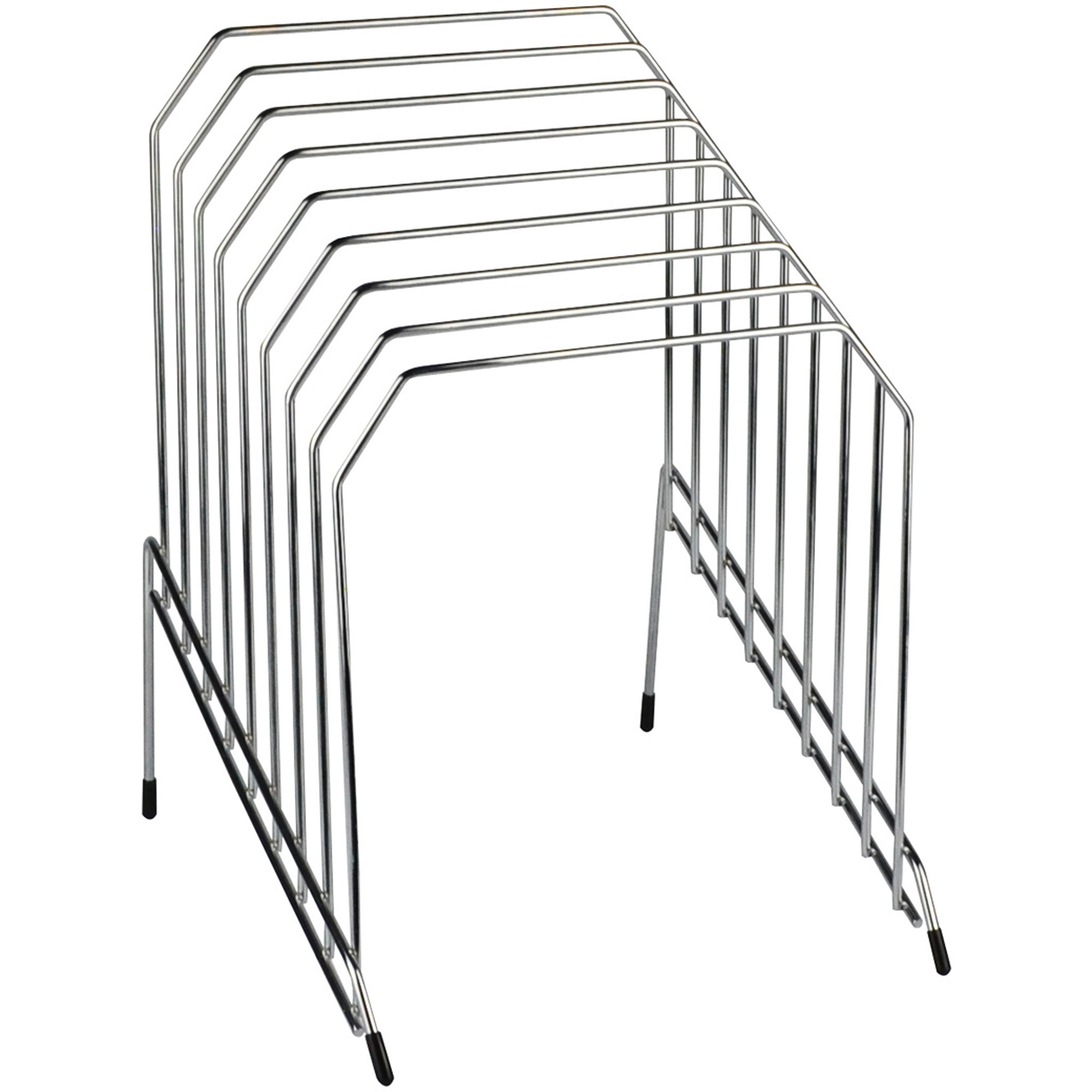 Italplast Step File Organiser Wire Large 8 Slot Chrome