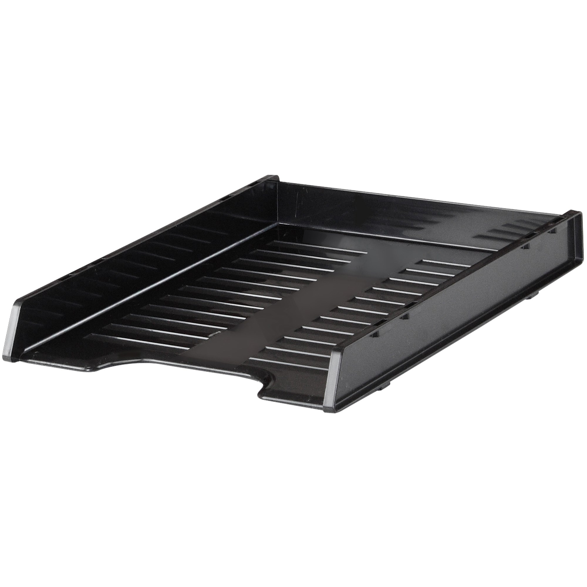 Italplast Slimline Document Tray A4 Multi Fit Recycled Black