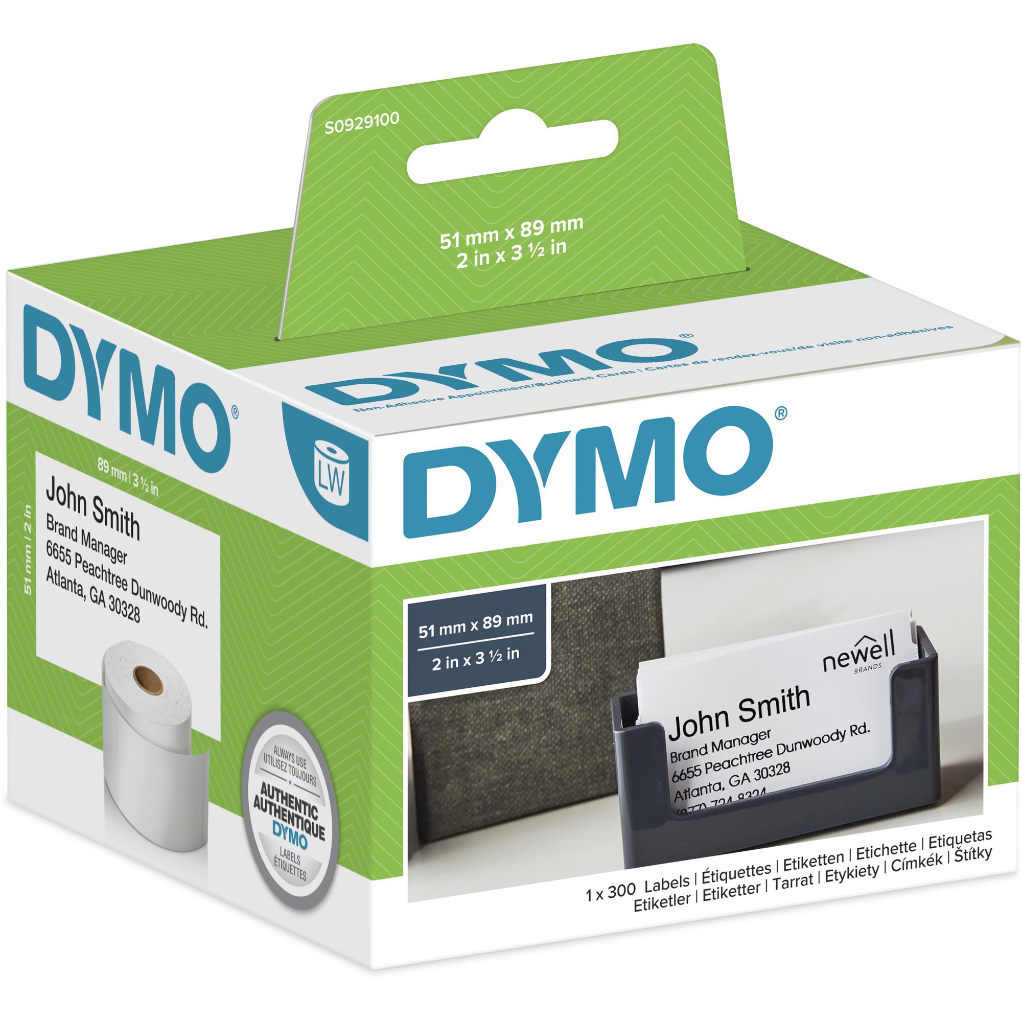 Dymo 30374 Labelwriter Labels 89mmx51mm Appointment Card White Non-Adhesive Box  of 300