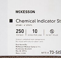 McKesson Sterilization Chemical Indicator Strip – Steam, 4 Inch Length