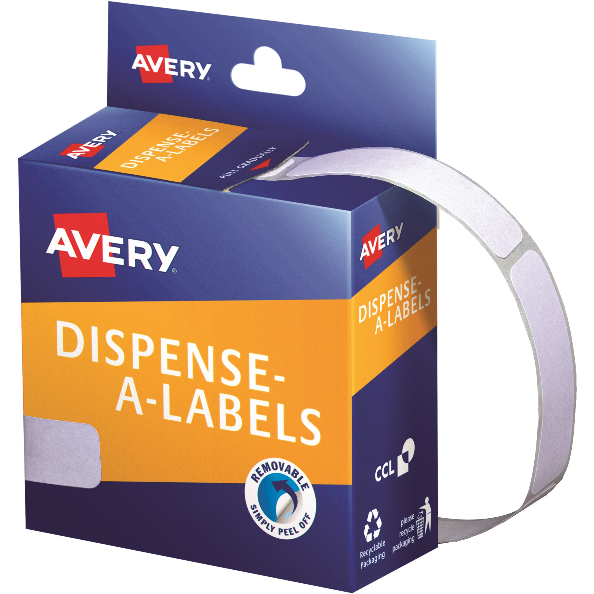 Avery Removable Dispenser Labels 13x49mm Rectangle White Pack Of 550