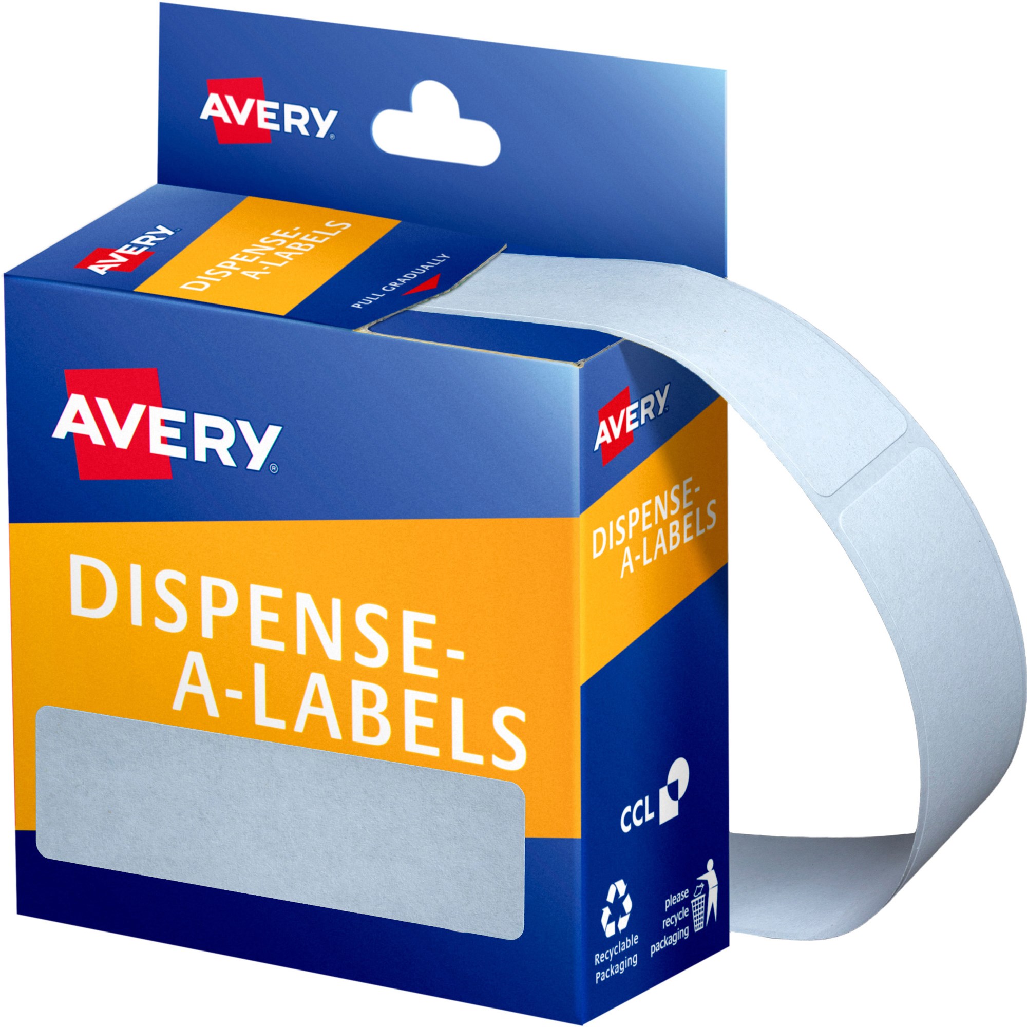 Avery Removable Dispenser Labels 19x64mm Rectangle White Pack  Of 280