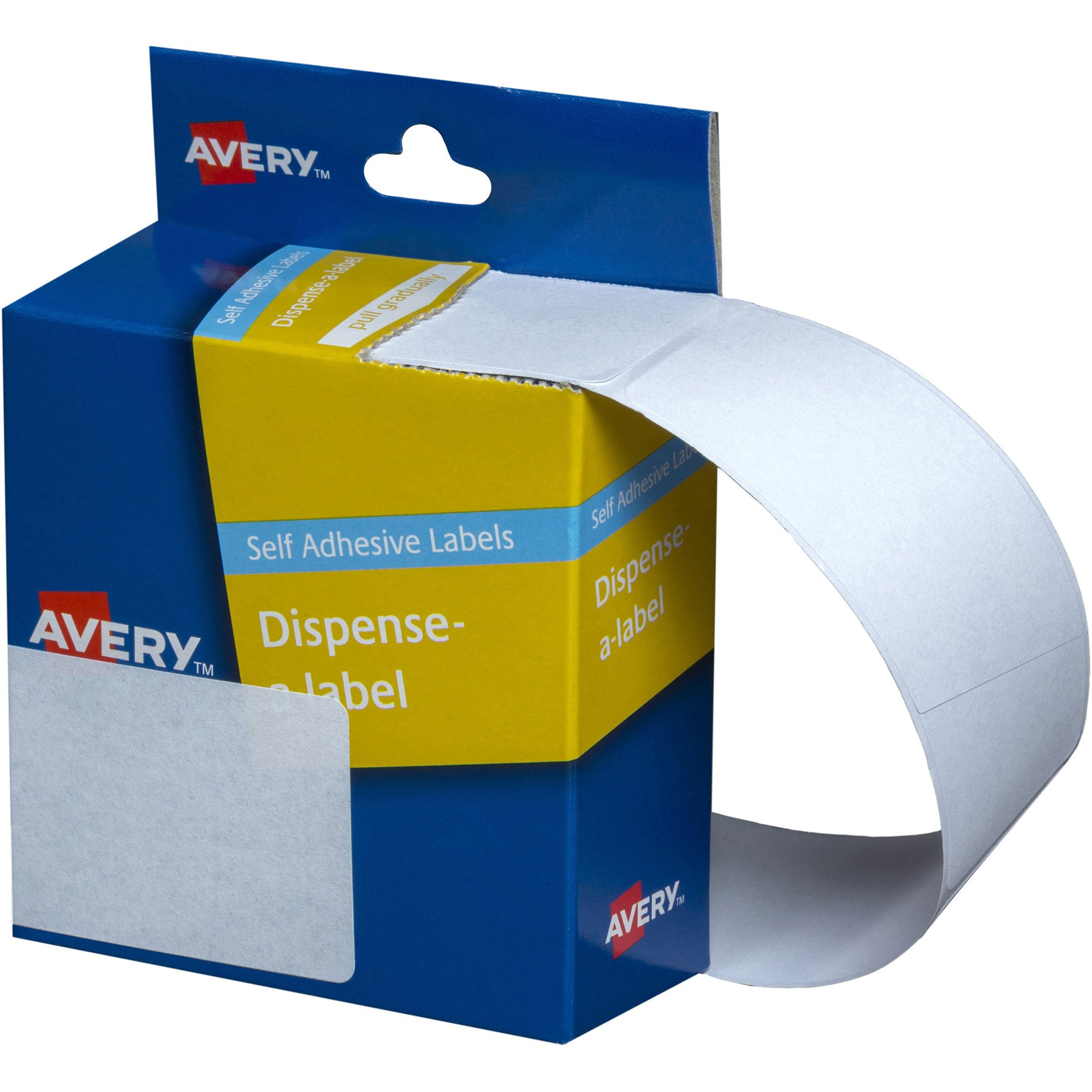 Avery Removable Dispenser Labels 89x43mm Rectangle White Pack  Of 100
