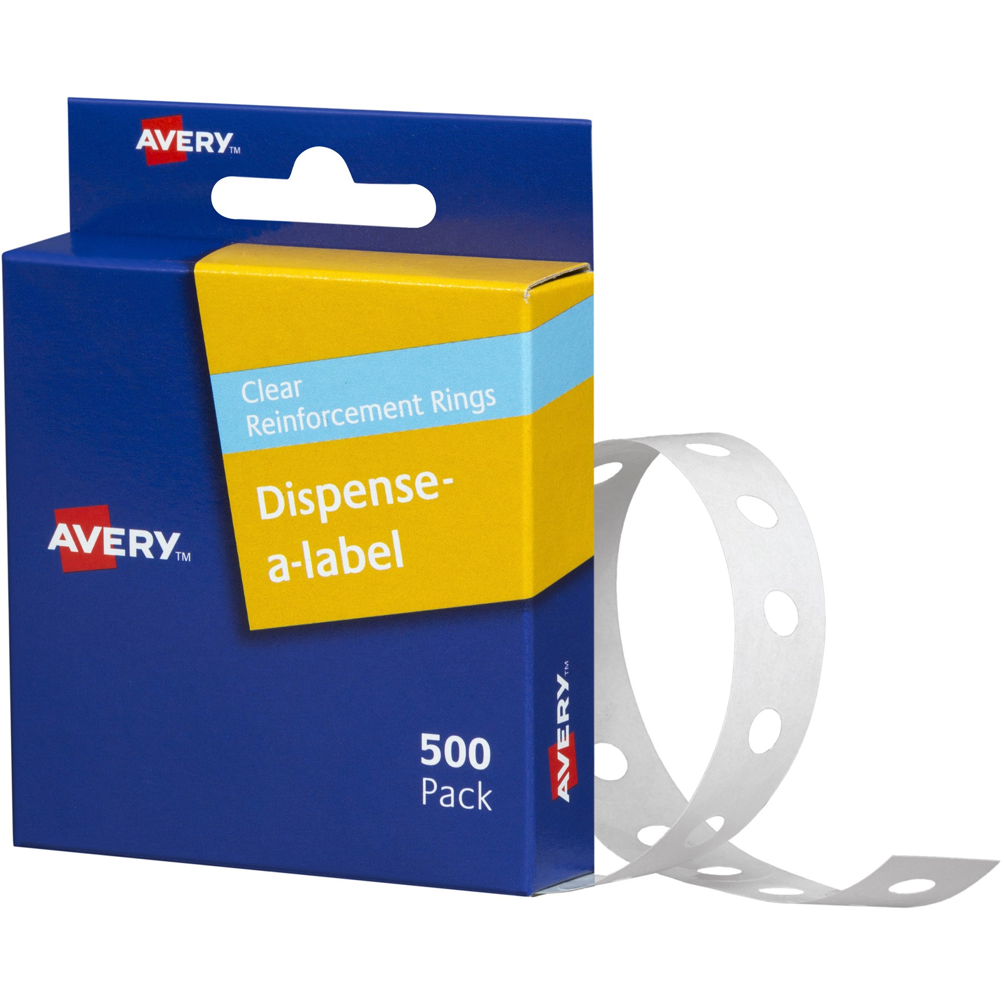Avery Permanent Reinforcement Ring Labels 13mm Round Box  Of 500