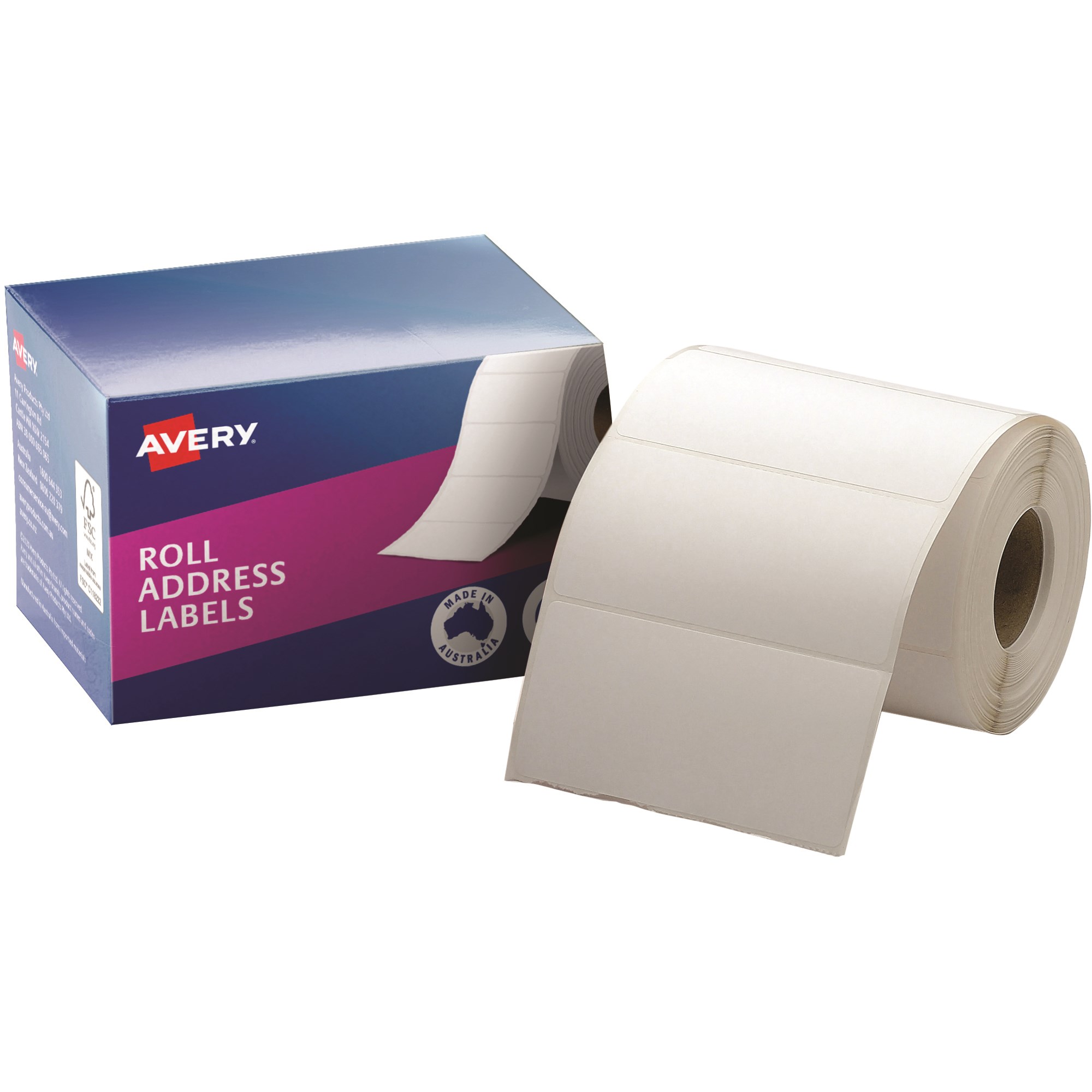Avery Permanent Address Labels 102x49mm Write On White Box  Of 500