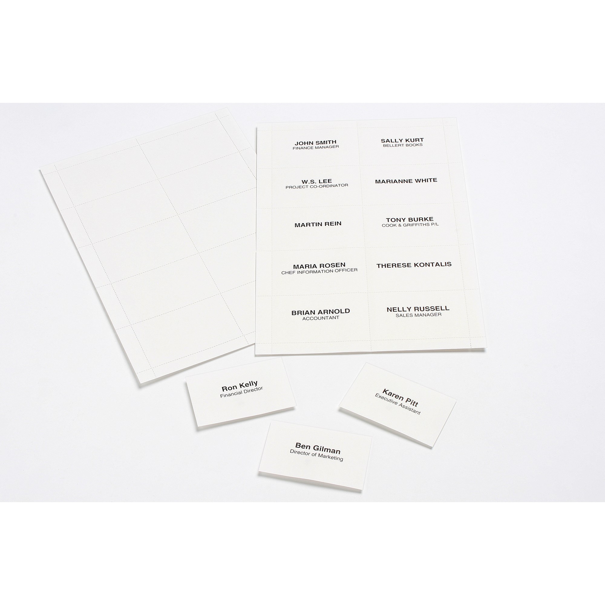 Rexel ID Convention Insert Cards For Name Badge ID Holder 90 x 54mm White Box  Of 250
