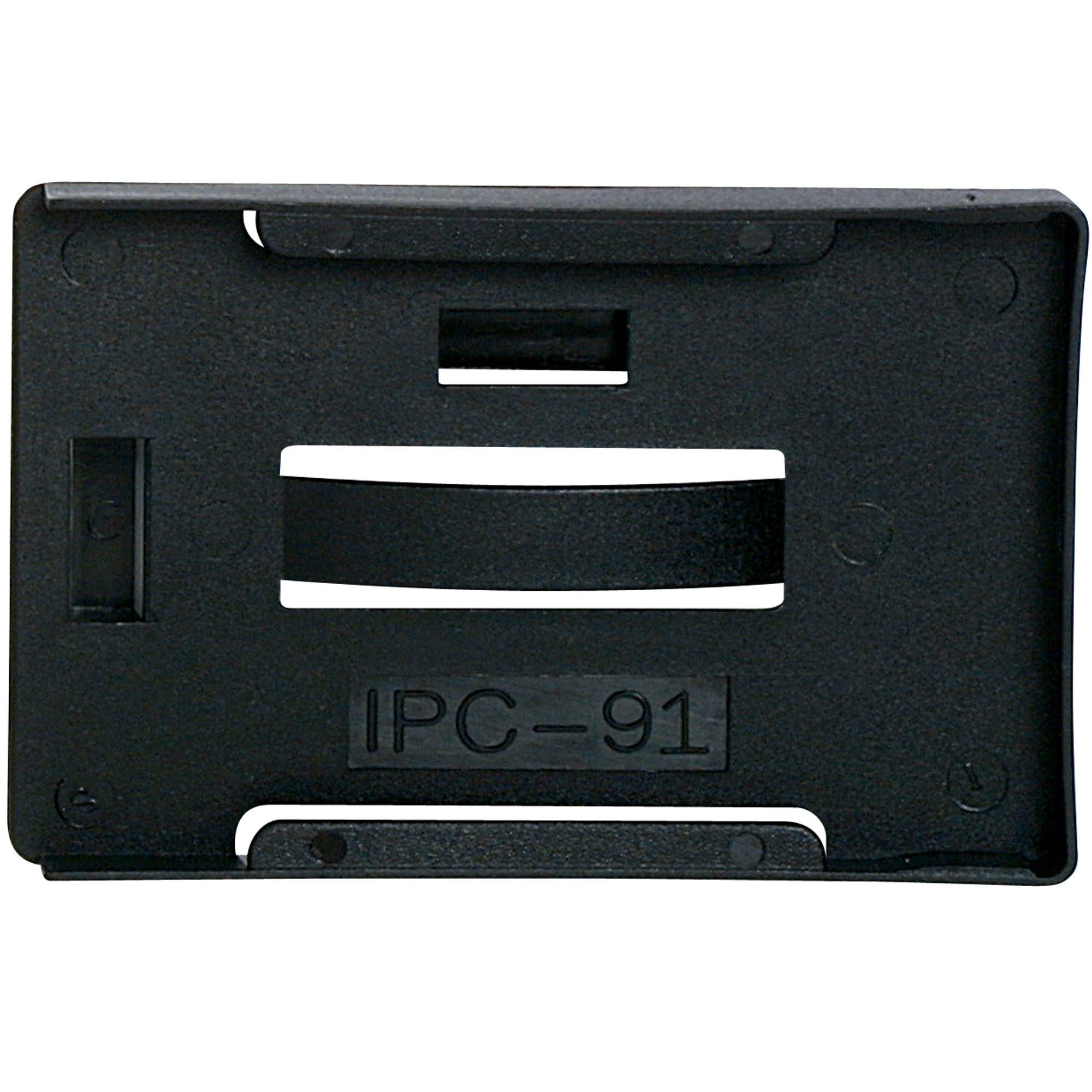 Rexel Rigid ID Multi Card Holders Landscape Or Portrait Black Pack Of 10