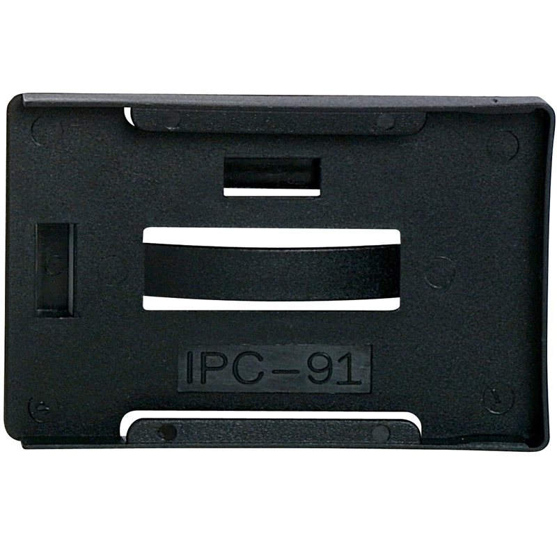 Rexel Rigid ID Multi Card Holders Landscape Or Portrait Black Pack Of 10
