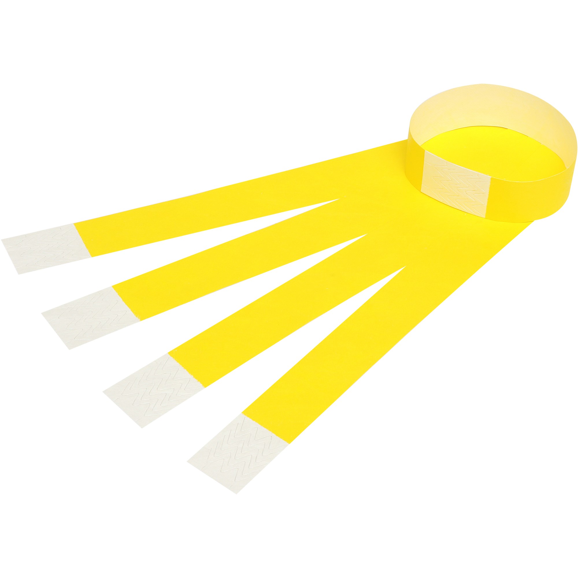 Rexel Wrist Bands With Serial Number Fluoro Yellow Pack  Of 100