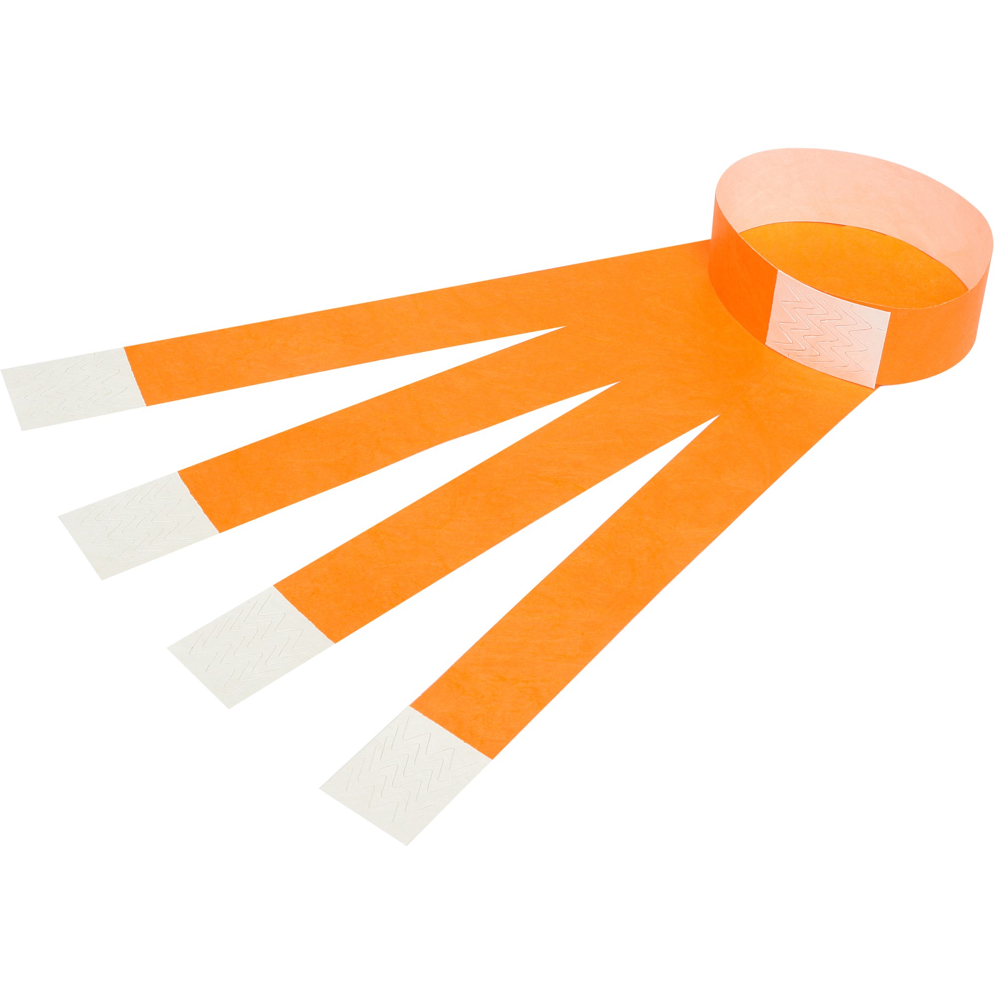 Rexel Wrist Bands With Serial Number Fluoro Orange Pack  Of 100