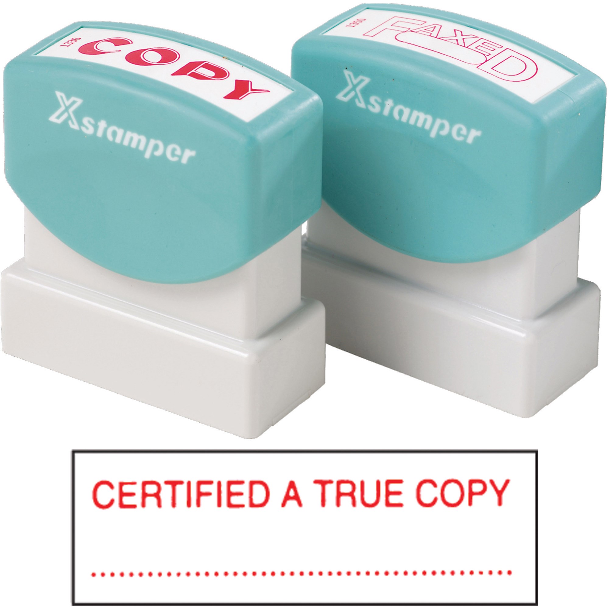 XStamper Stamp CX-BN 1541 Certified A True Copy Red