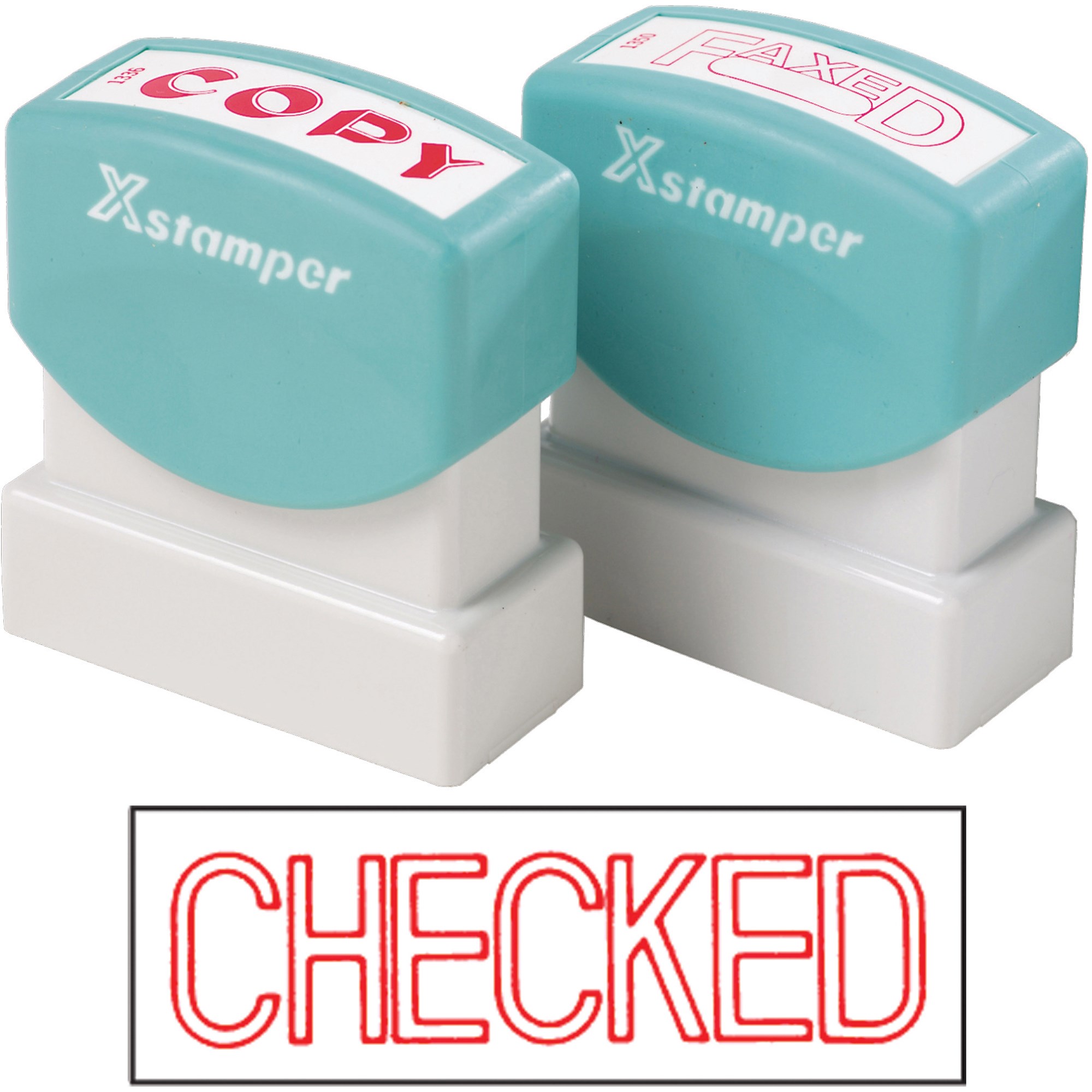 XStamper Stamp CX-BN 1038 Checked Red