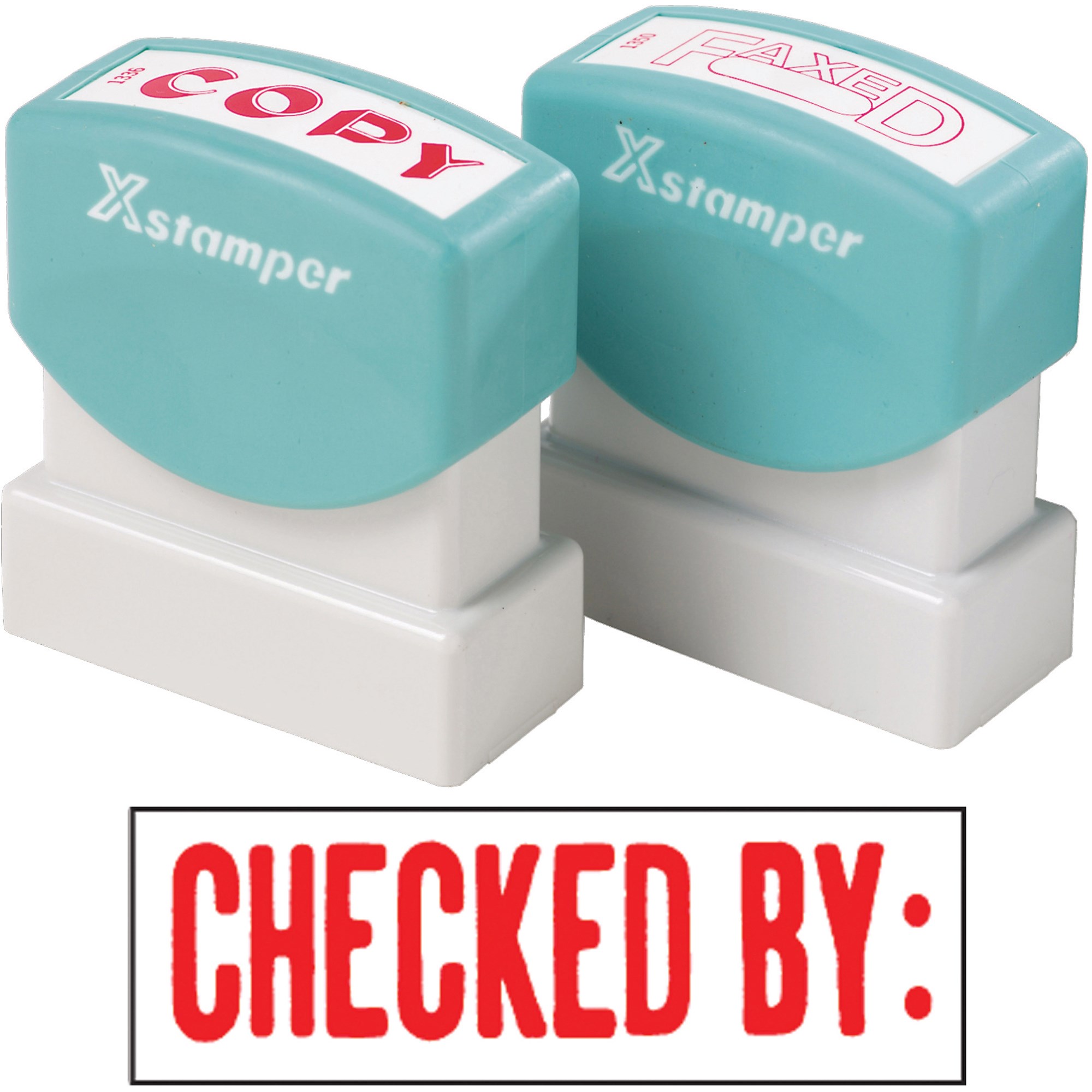XStamper Stamp CX-BN 1048 Checked By Red