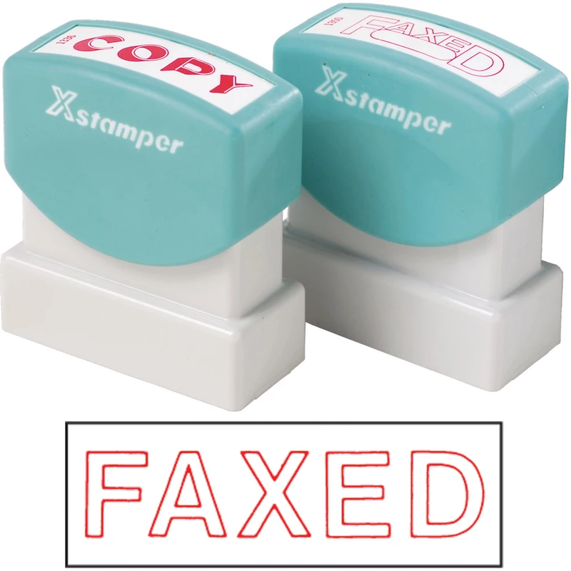 XStamper Stamp CX-BN 1346 Faxed Red