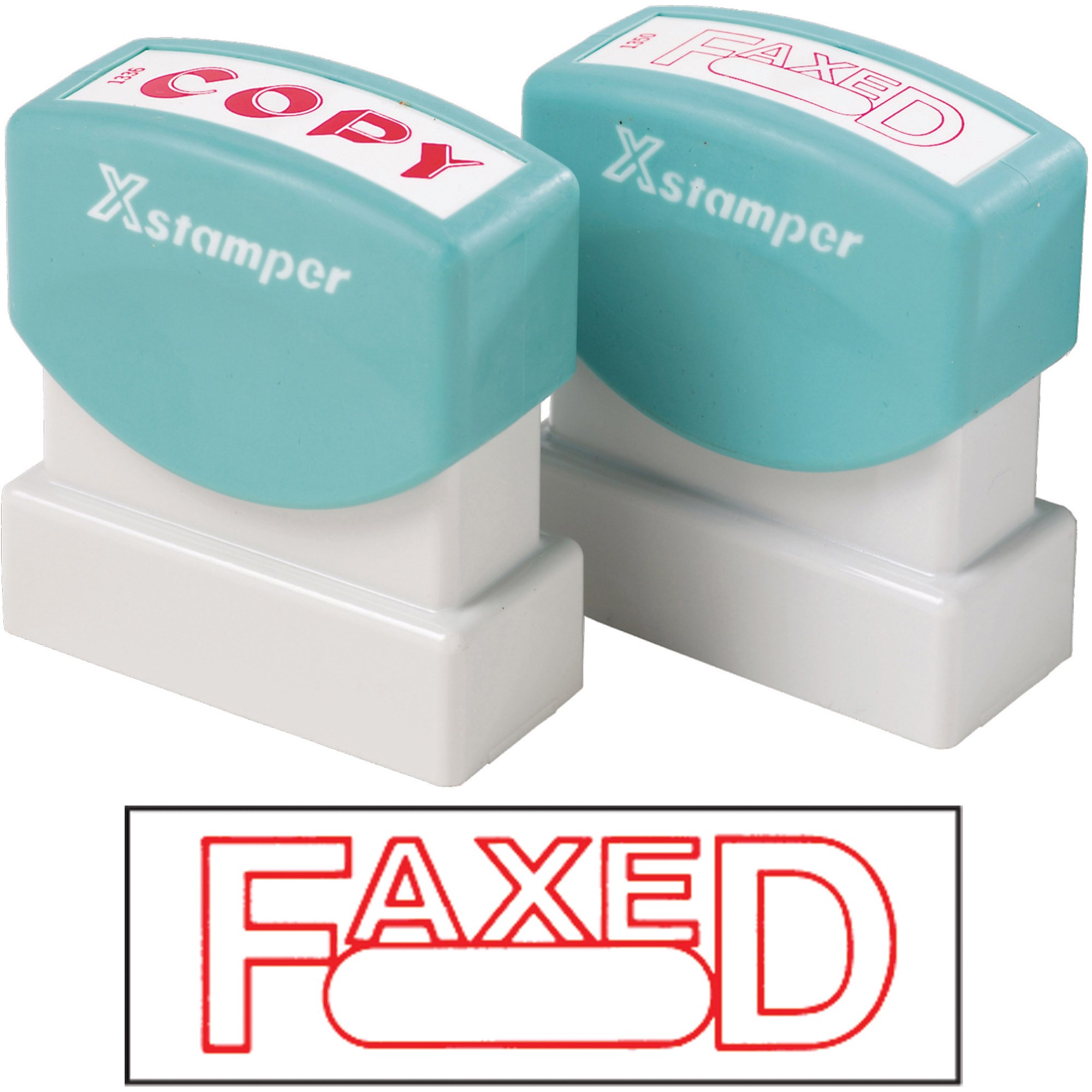 XStamper Stamp CX-BN 1350 Faxed/Date Red