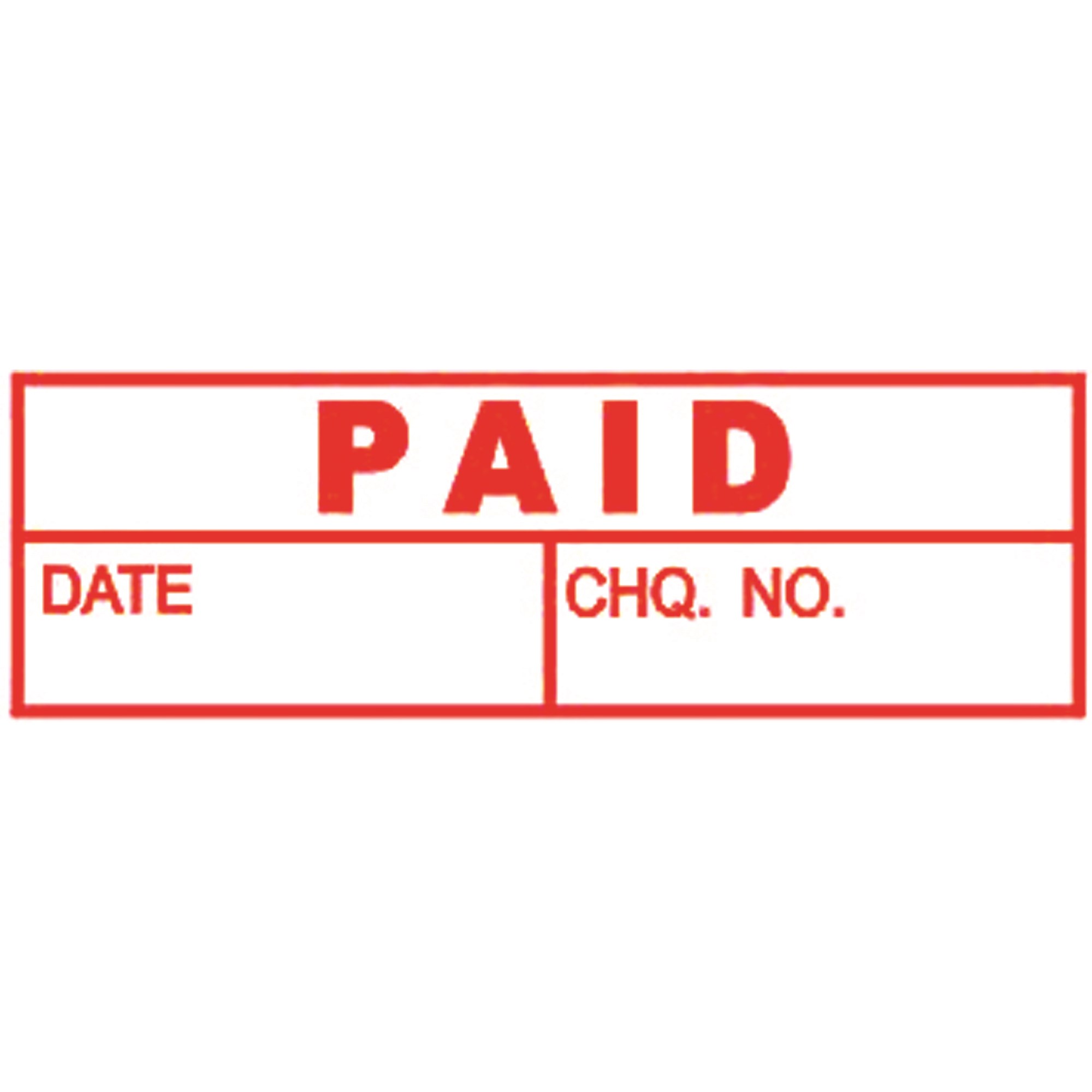 Deskmate Pre Ink Stamp P26 Paid (Date & Cheque) Red