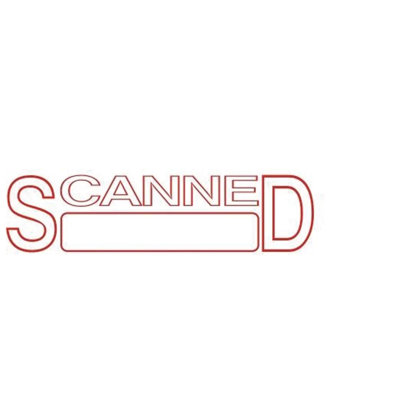 Deskmate Pre Ink Stamp Scanned (Date) Red