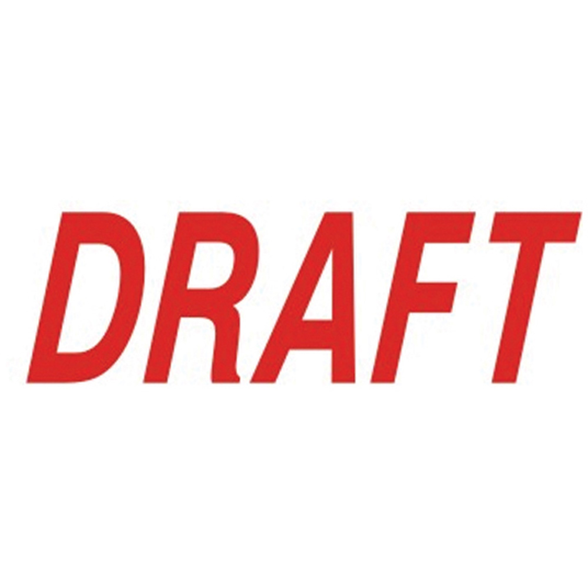 Deskmate Pre Ink Stamp Draft Red