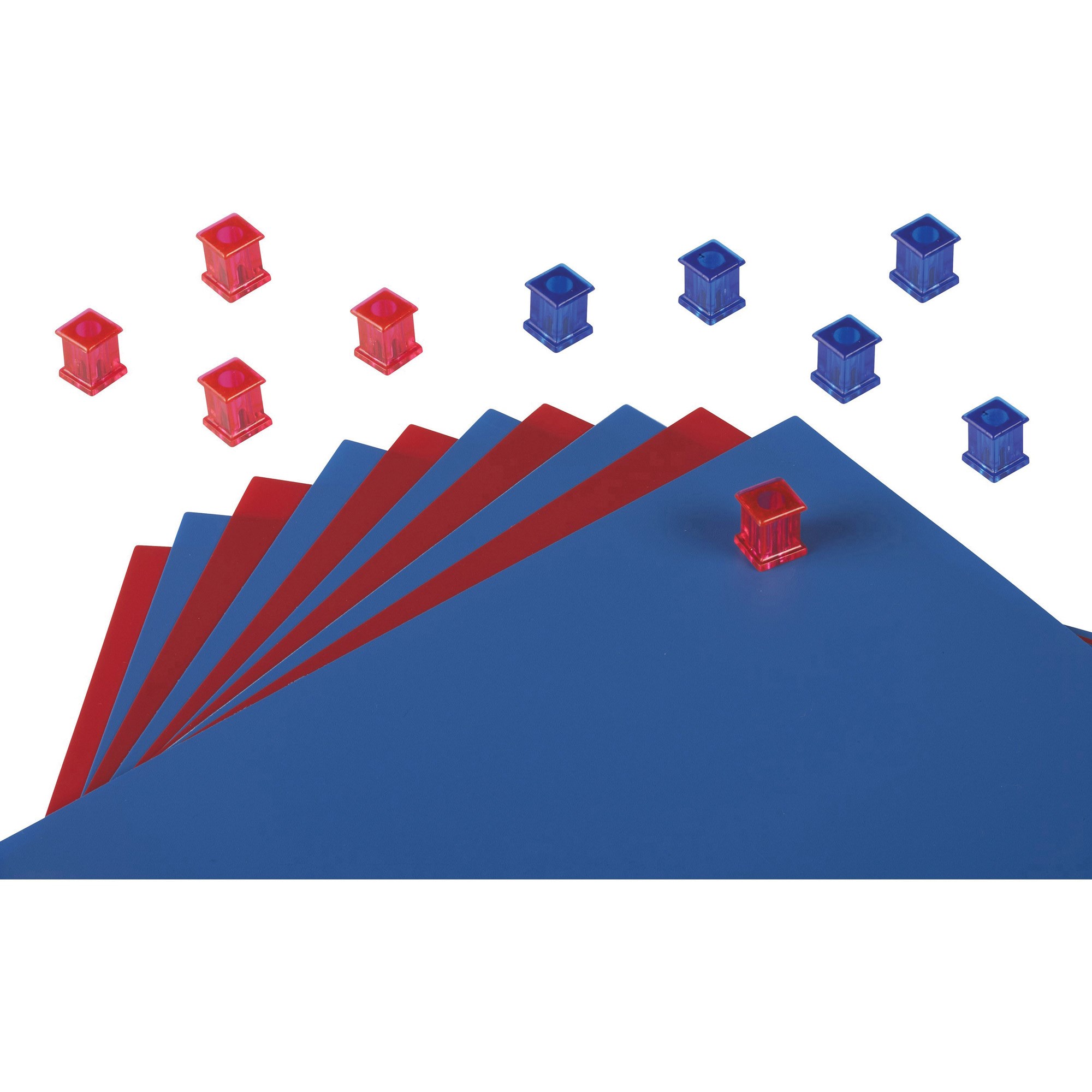 Quartet Extra Strong Magnets Squares Pink & Blue Pack  of 10