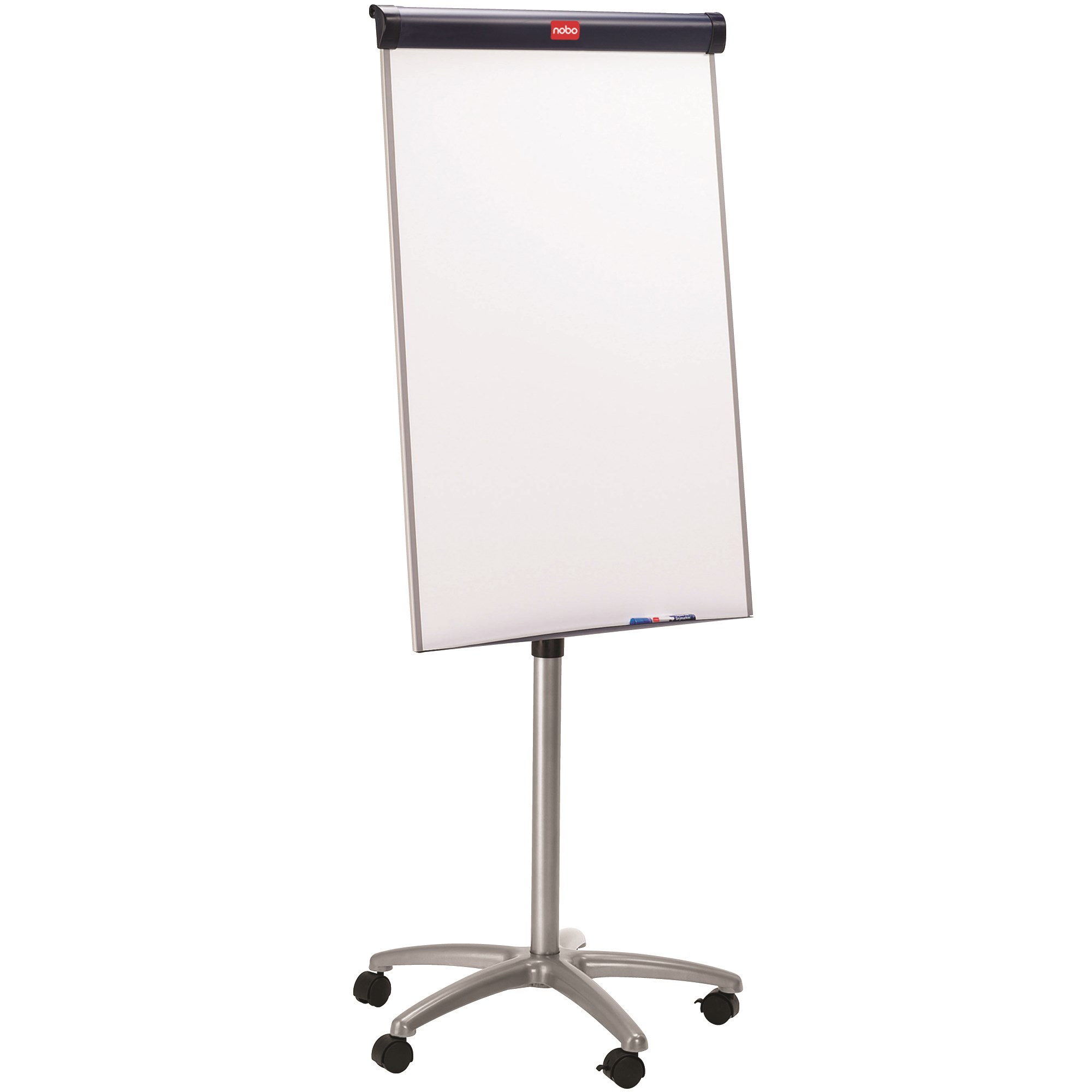 Nobo Barracuda Mobile Flipchart Easel 1000 x 675mm Silver Frame