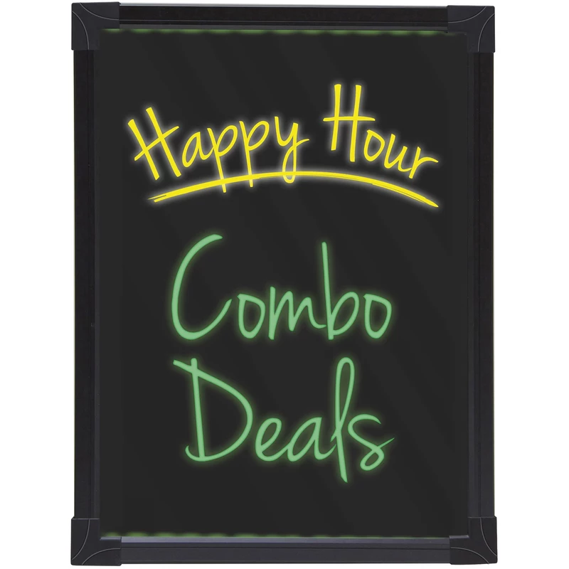 Quartet LED Battery Operated Display Board 440 x 330mm Black