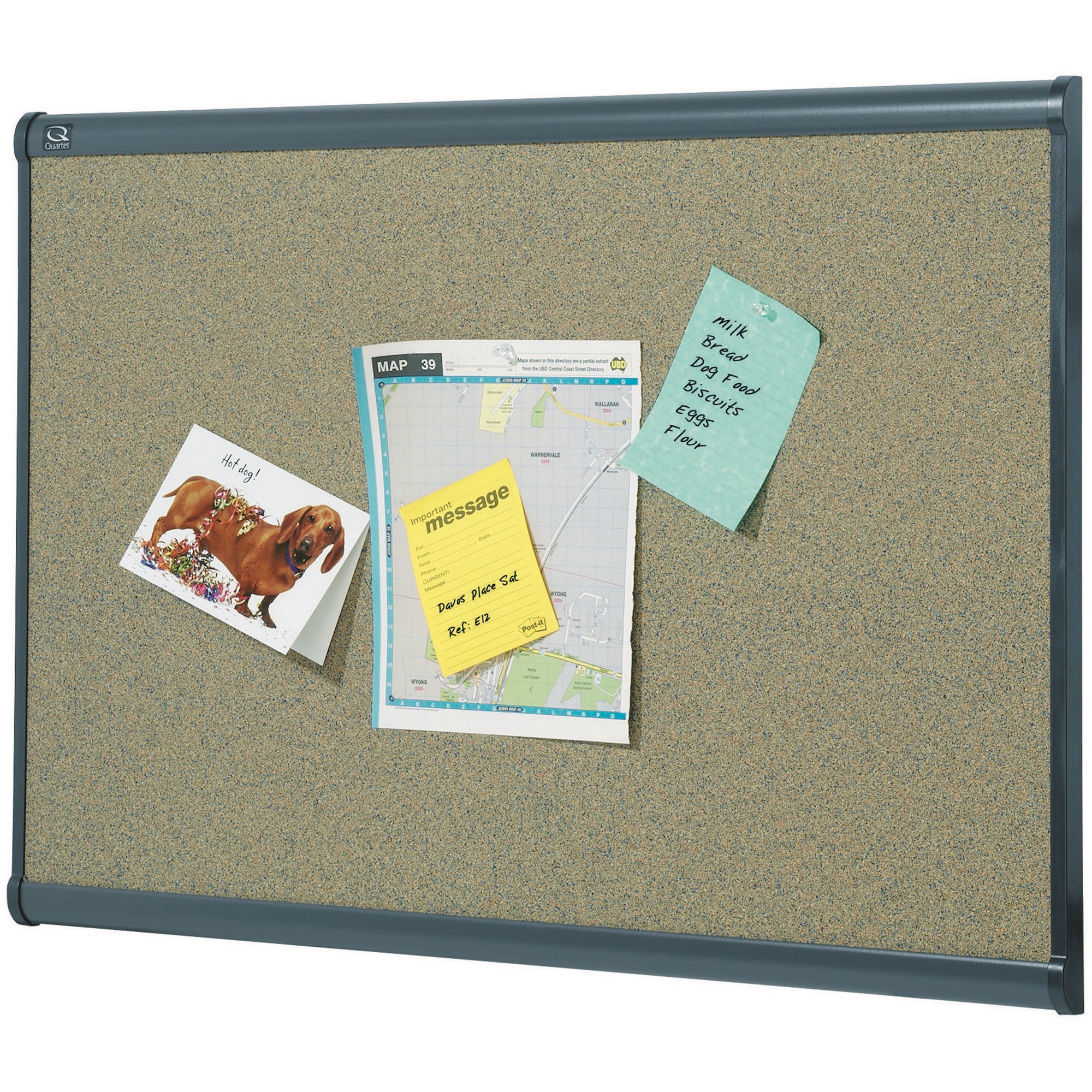 Quartet Prestige Corkboard 1200 x 900mm Graphite Frame