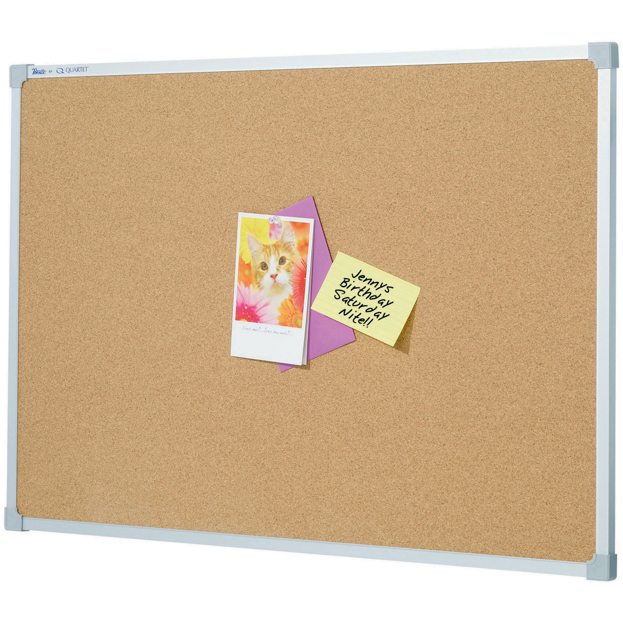 Quartet Penrite Corkboard 900 x 600mm Aluminium Frame