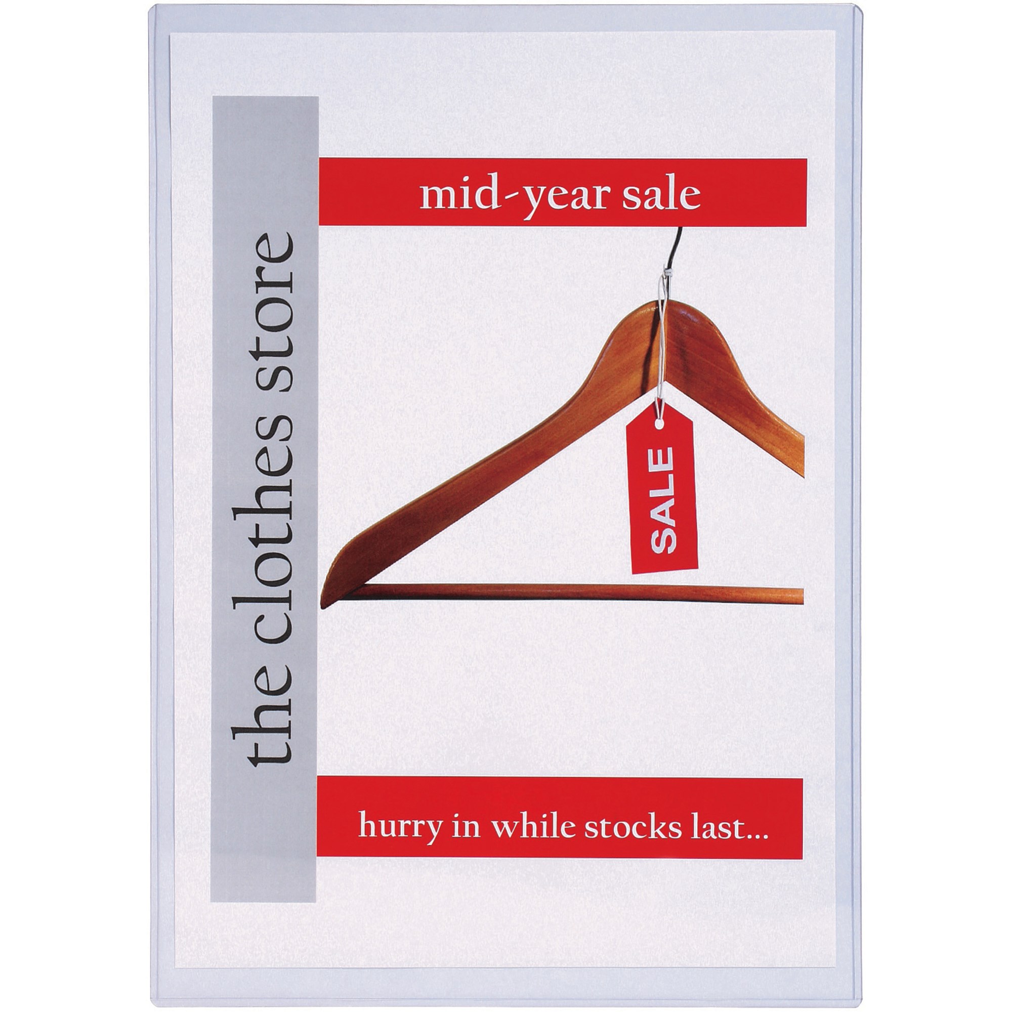 Marbig Document Protector PVC A3 Side Opening Clear