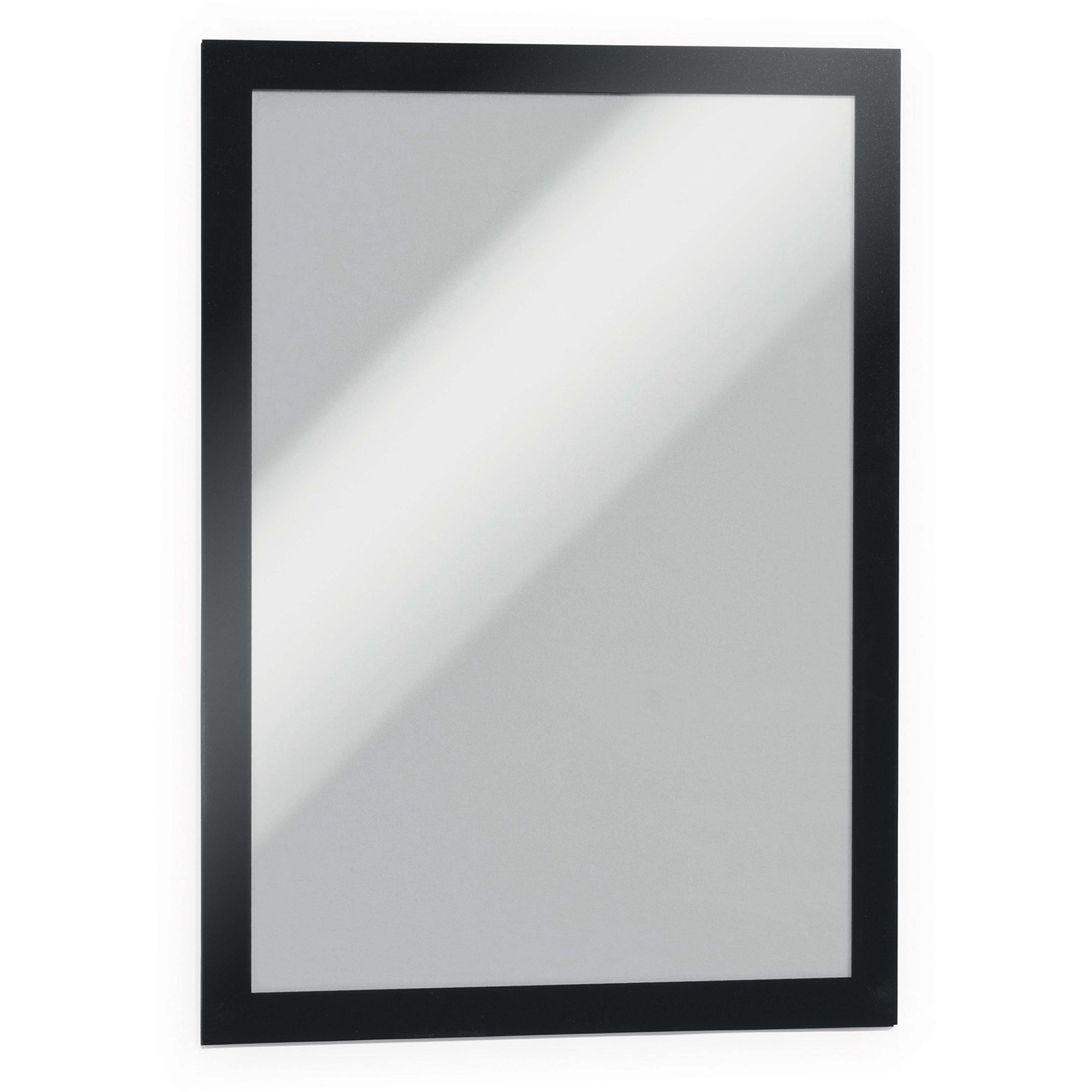 Durable Duraframe Sign Holder A4 Adhesive Back Black Pack Of 2