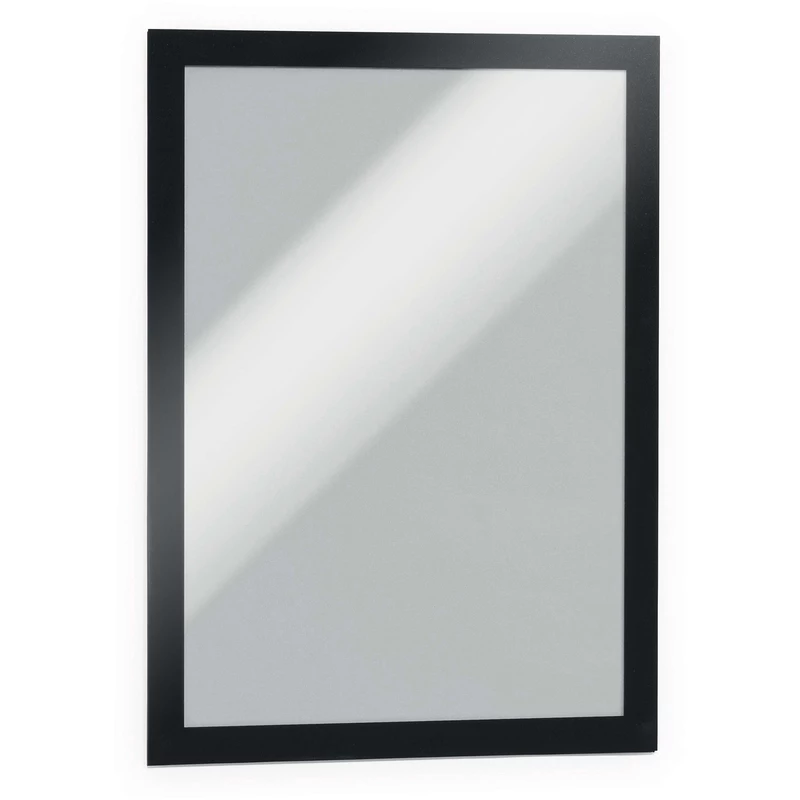 Durable Duraframe Sign Holder A4 Adhesive Back Black Pack Of 2