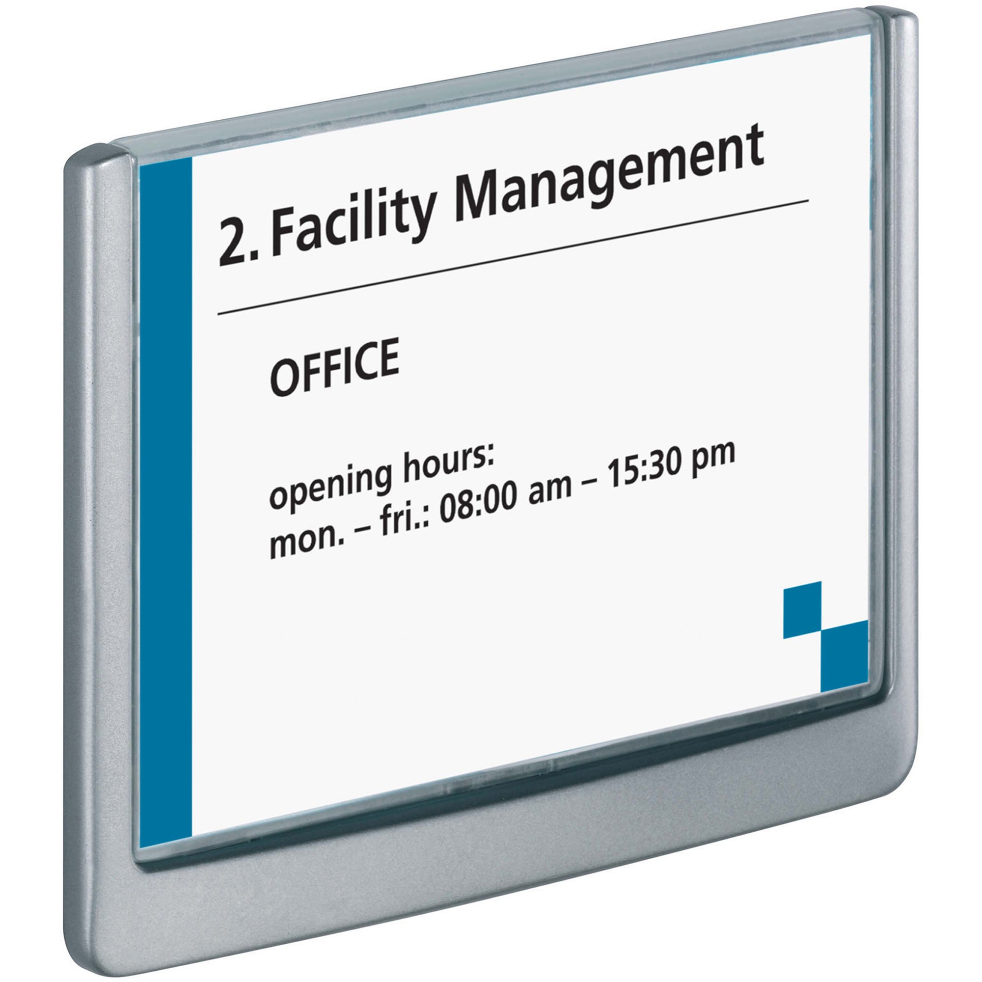 Durable Click Door Sign 149 x 105.5mm Grey