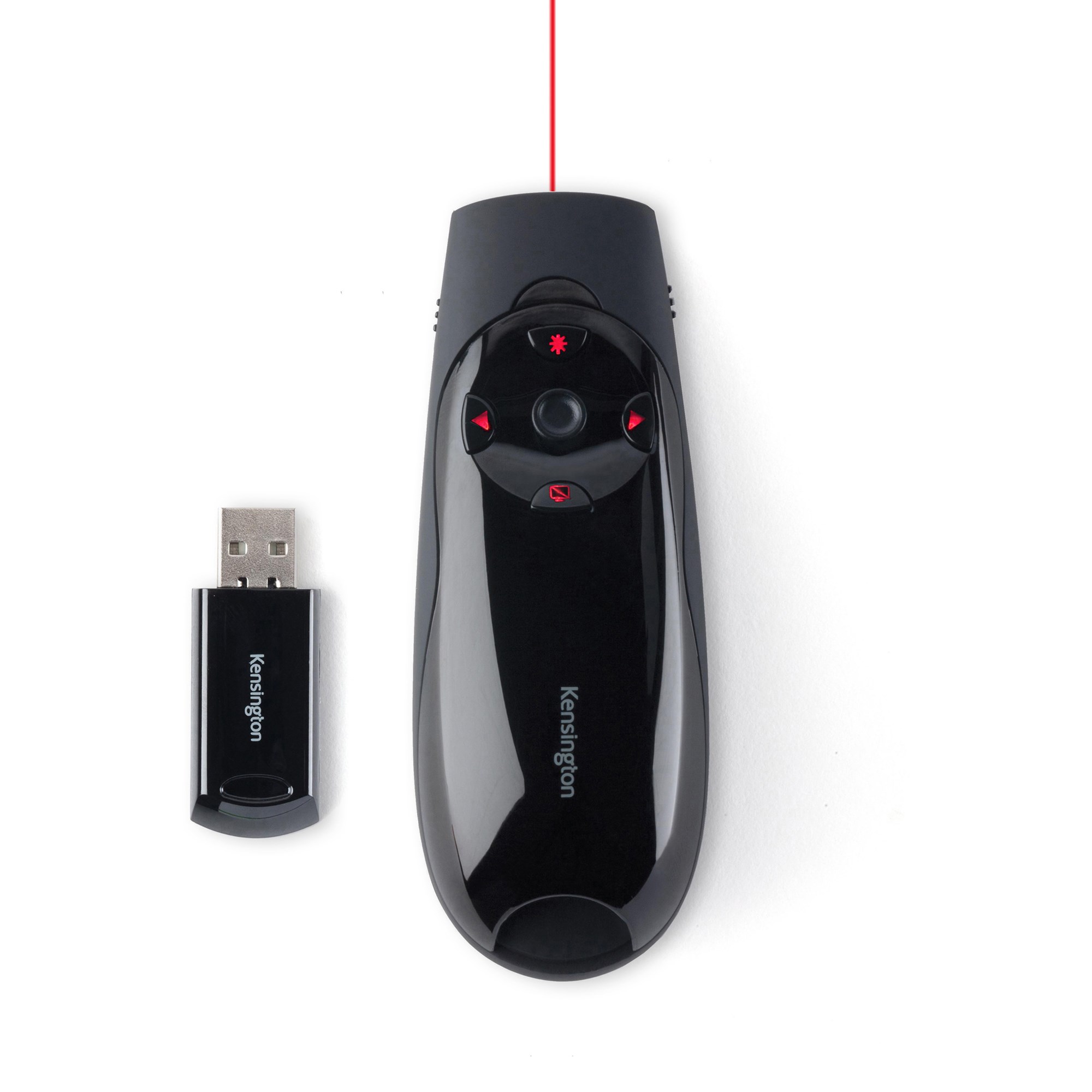 Kensington Expert Wireless Presenter With Red Laser Pointer & Cursor Control Black
