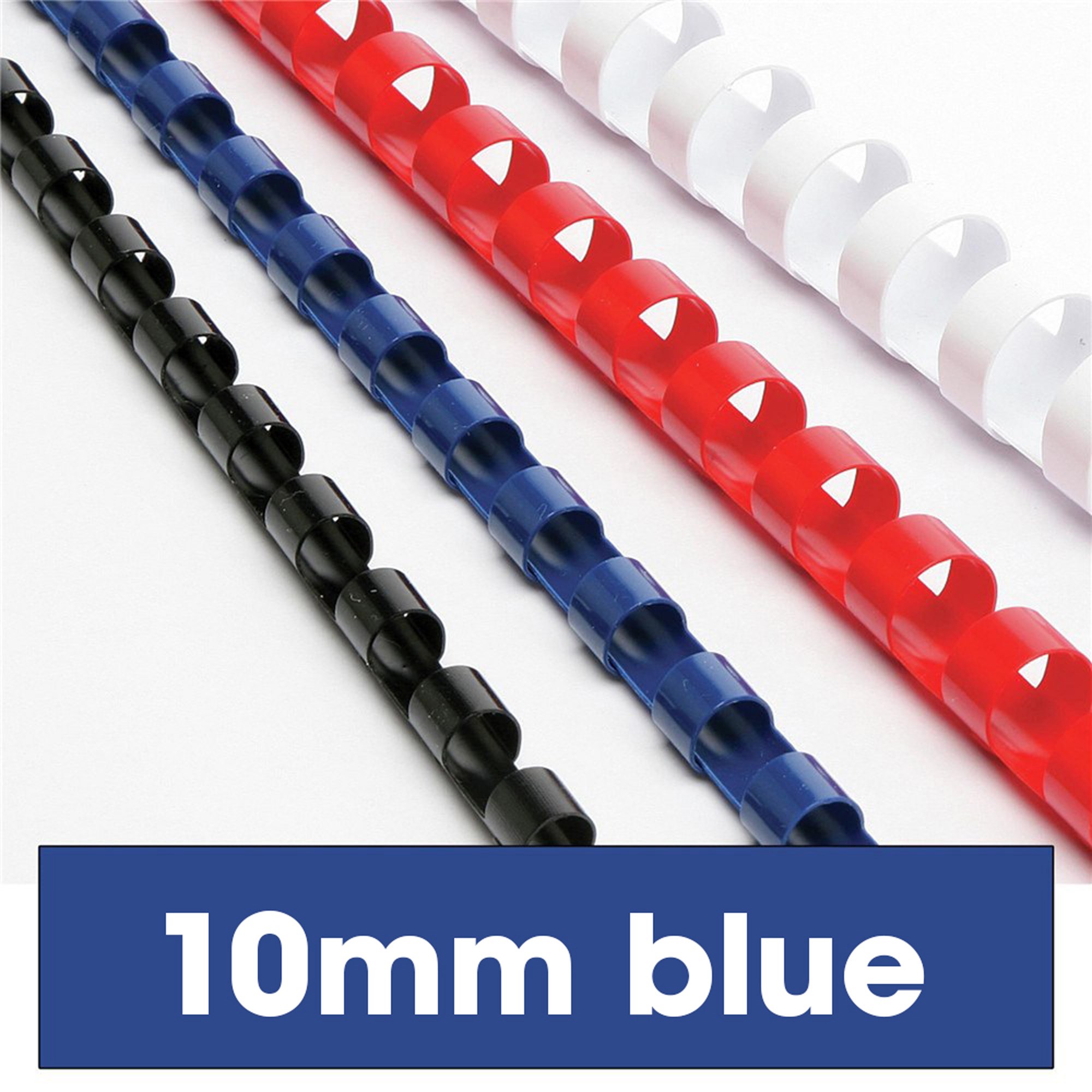Rexel Plastic Binding Comb 9.5mm 21 Loop 60 Sheets Capacity Blue Pack Of 100
