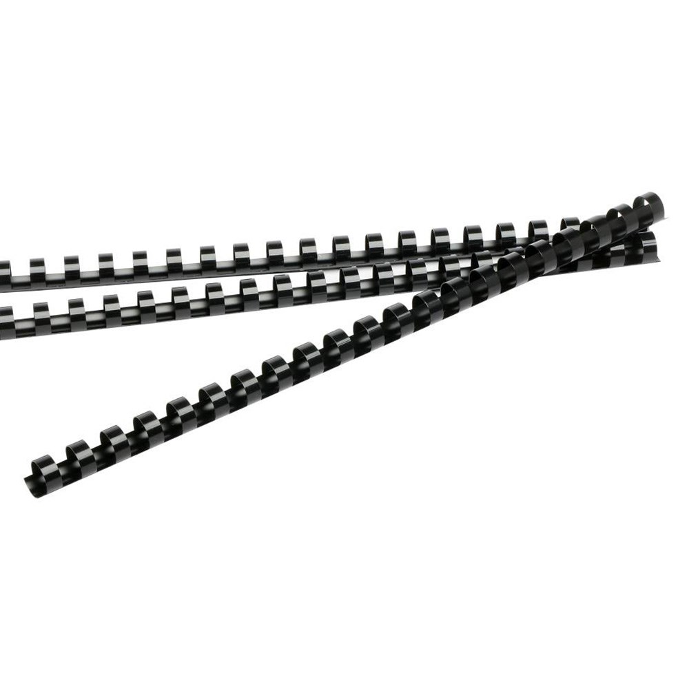 Rexel Plastic Binding Comb 38mm 21 Loop 330 Sheets Capacity Black Pack  Of 50