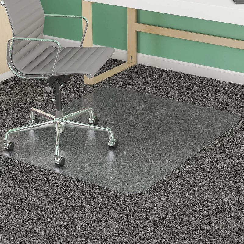 Marbig Anti-Static Chair Mat Notched Based For Low Pile Carpet 116 x 152cm Clear