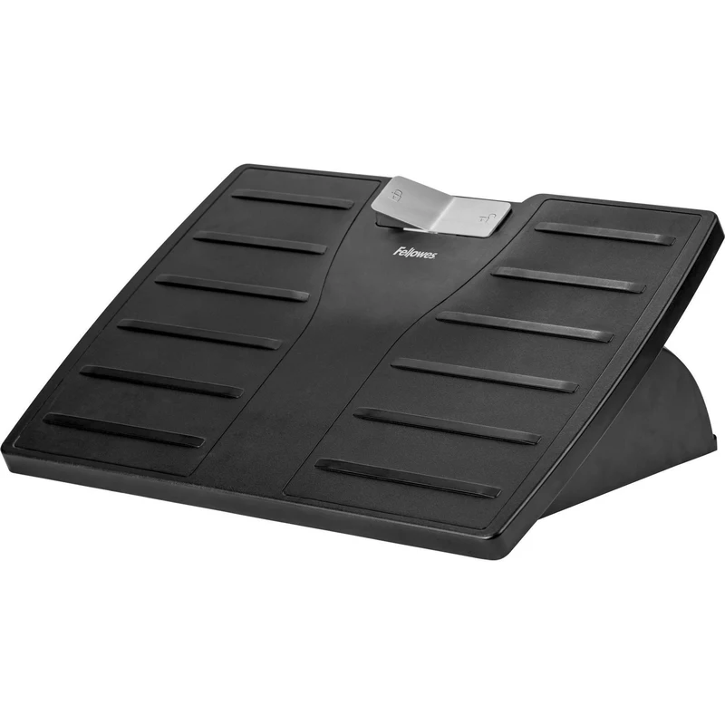 Fellowes G25 Microban® Adjustable Footrest Black/Silver