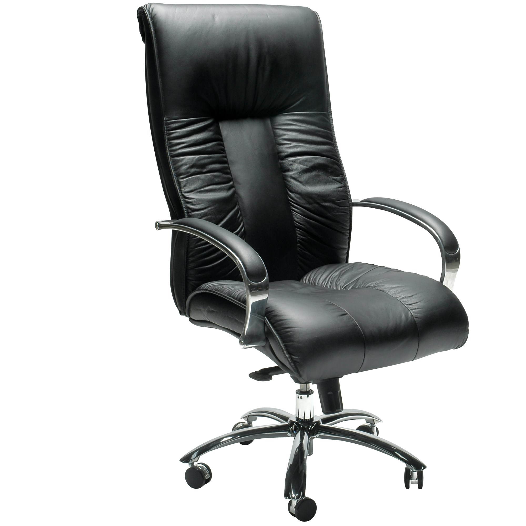 Sylex Big Boy Executive Chair High Back With Arms Black Leather