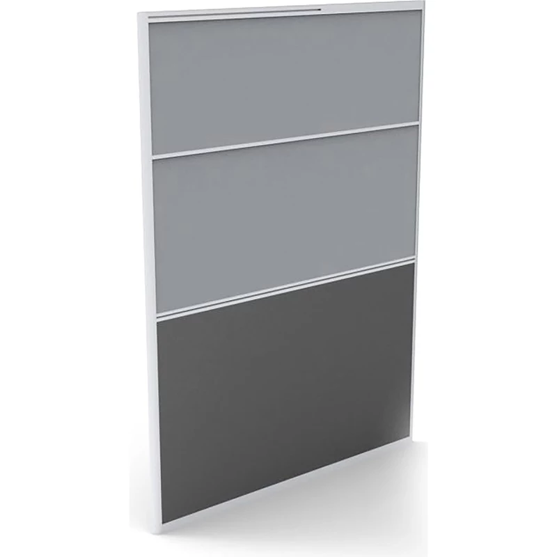 Rapidline Rapid Screen 1200W x 30D x 1650mmH Grey Fabric / Ironstone Base