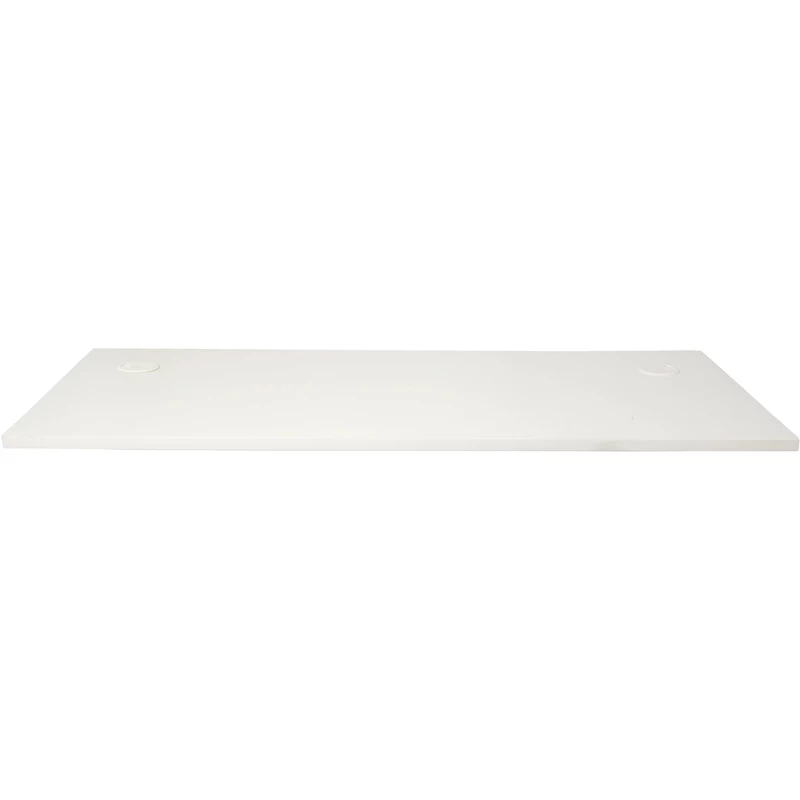 Rapidline Rectangle Desk Top  Only 1200W x 700D x 25mmH With 2 Cable Ports White
