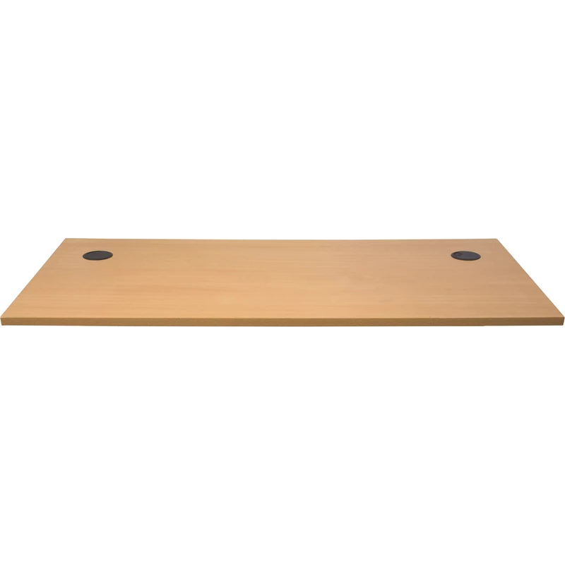 Rapidline Rectangle Desk Top  Only 1800W x 700D x 25mmH With 2 Cable Ports Beech