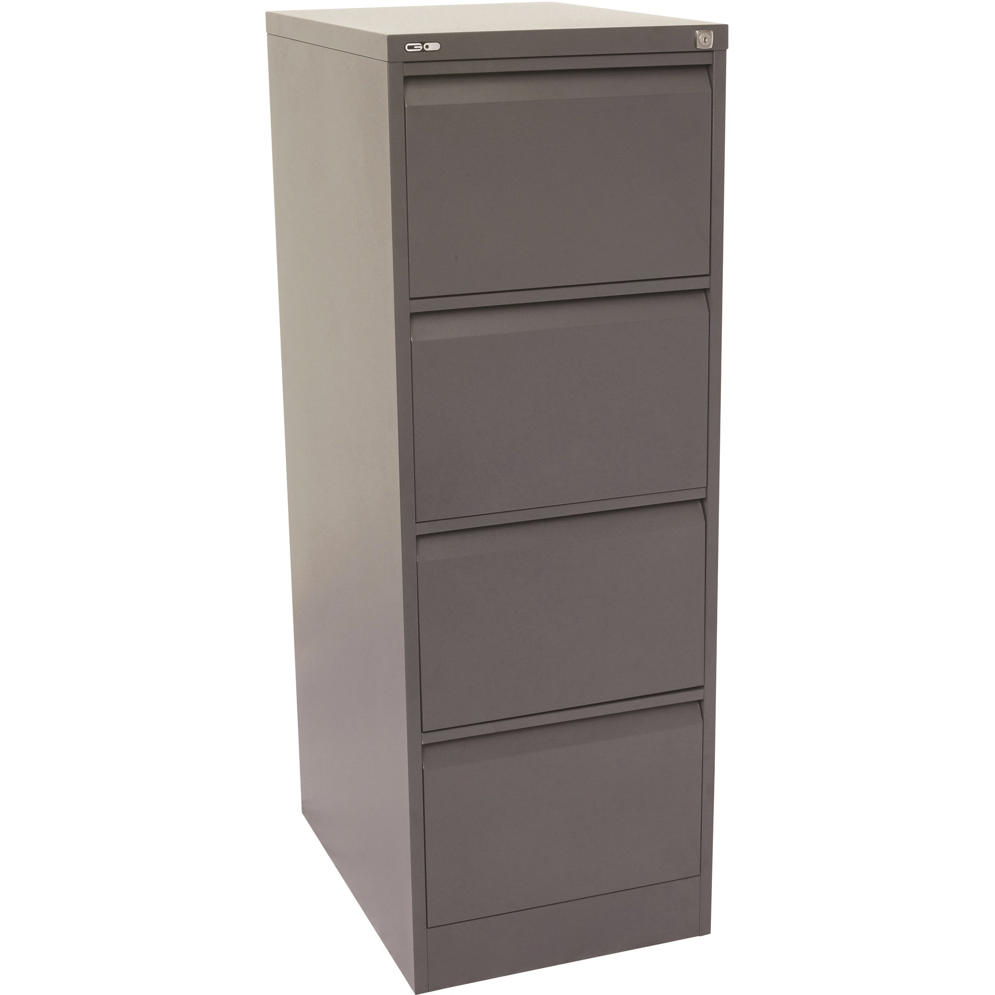 Rapidline Go Vertical Filing Cabinet 4 Drawer 460W x 620D  x 1321mmH Graphite Ripple