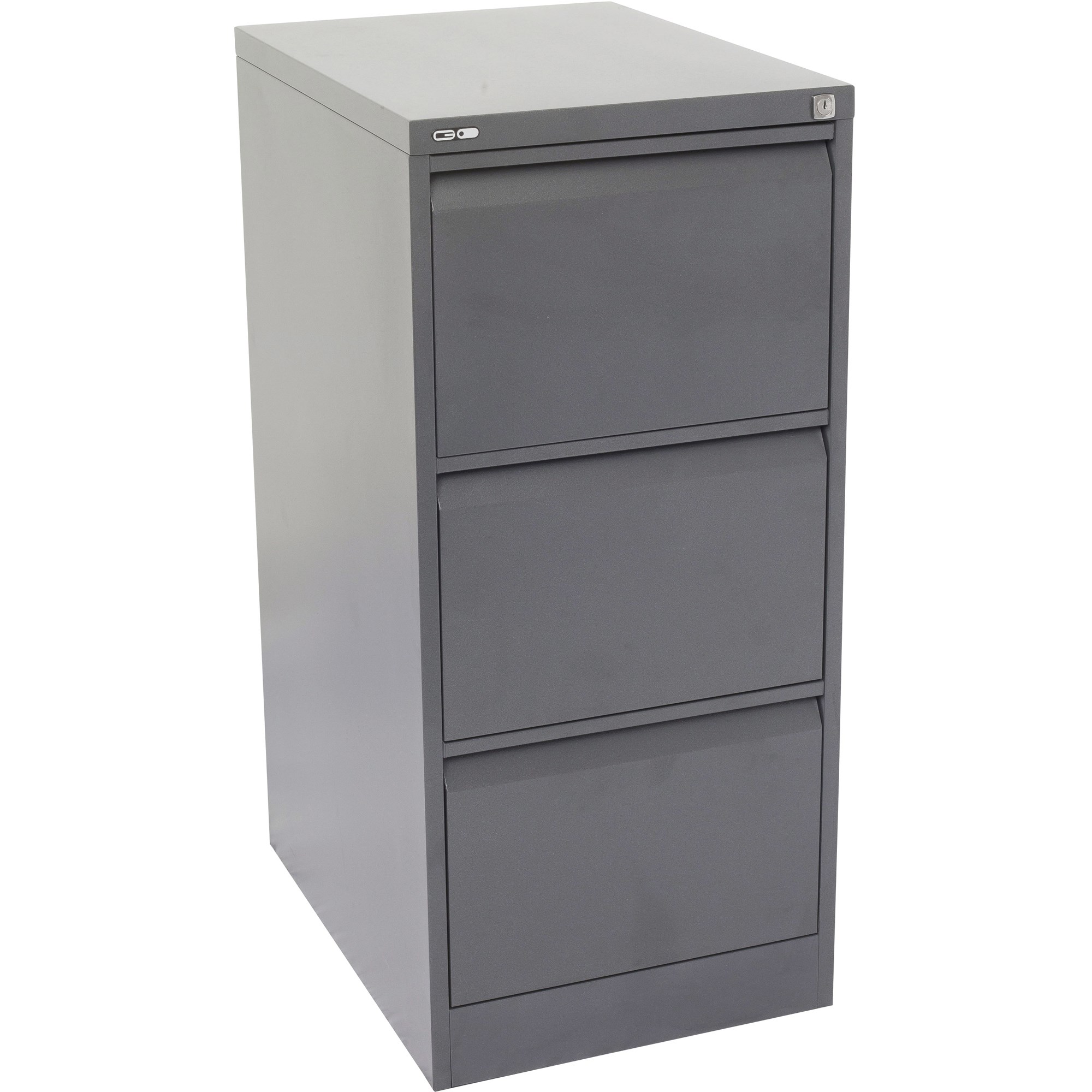 Rapidline Go Vertical Filing Cabinet 3 Drawer 460W x 620D x 1016mmH Graphite Ripple