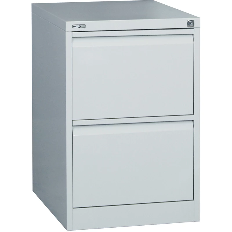 Rapidline Go Vertical Filing Cabinet 2 Drawer 460W x 620D x 705mmH Silver Grey