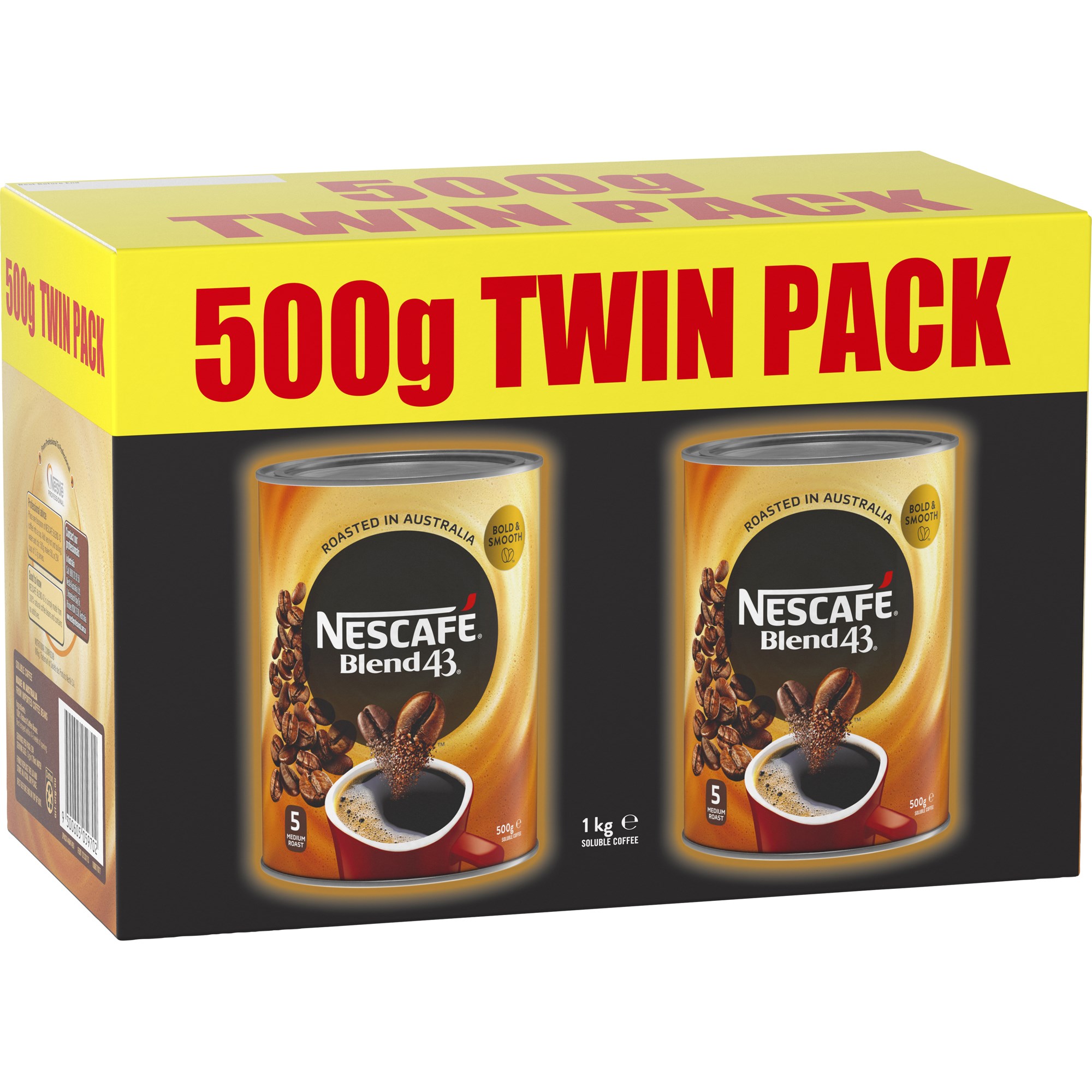 Nescafe Blend 43 Instant Coffee 500gm Can Pack  Of 2