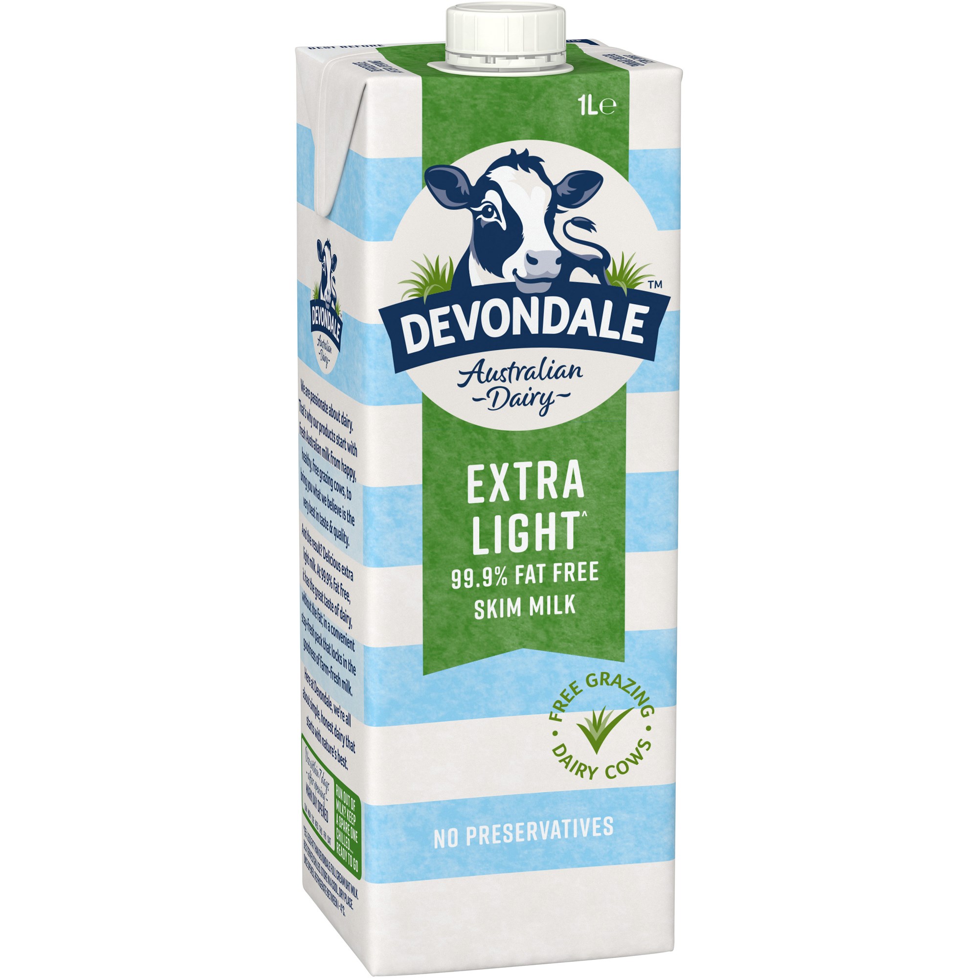 Devondale UHT Long Life Extra Light Milk 1 Litre Pack  Of 10
