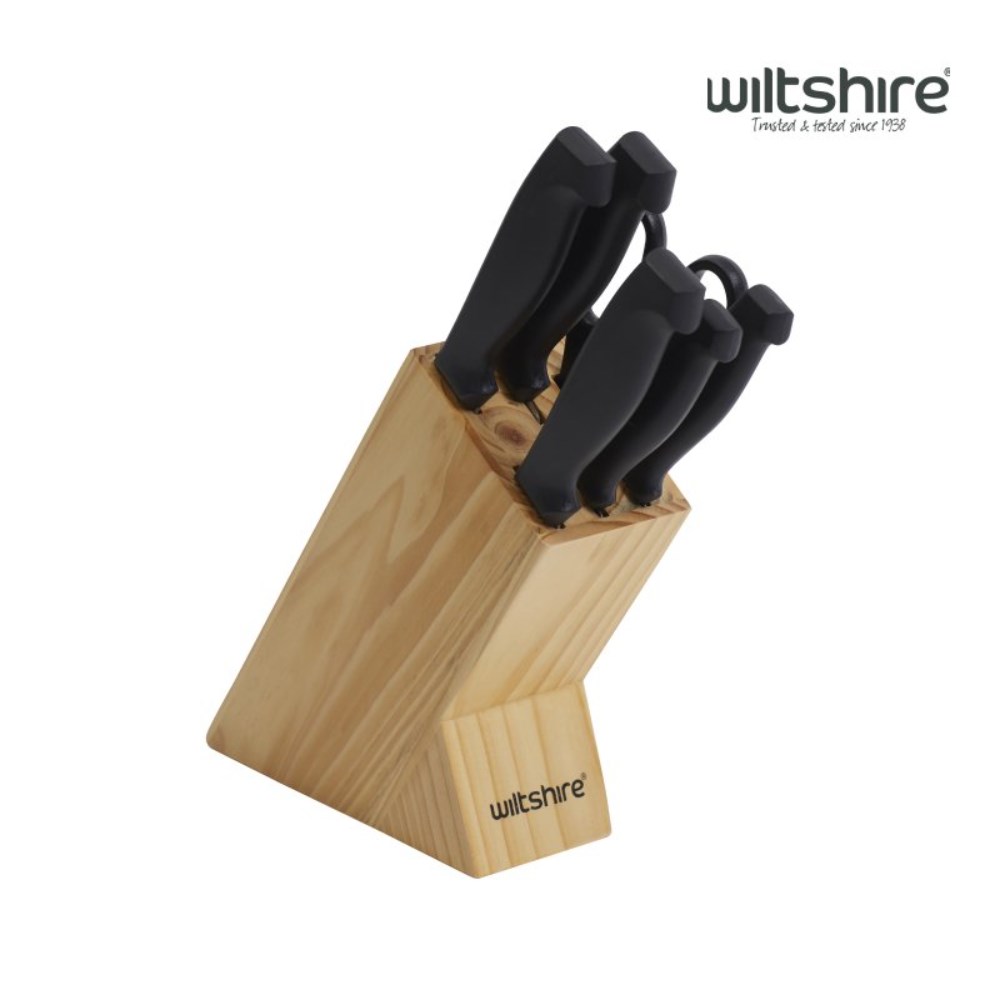 7 Piece Laser Knife Block Set