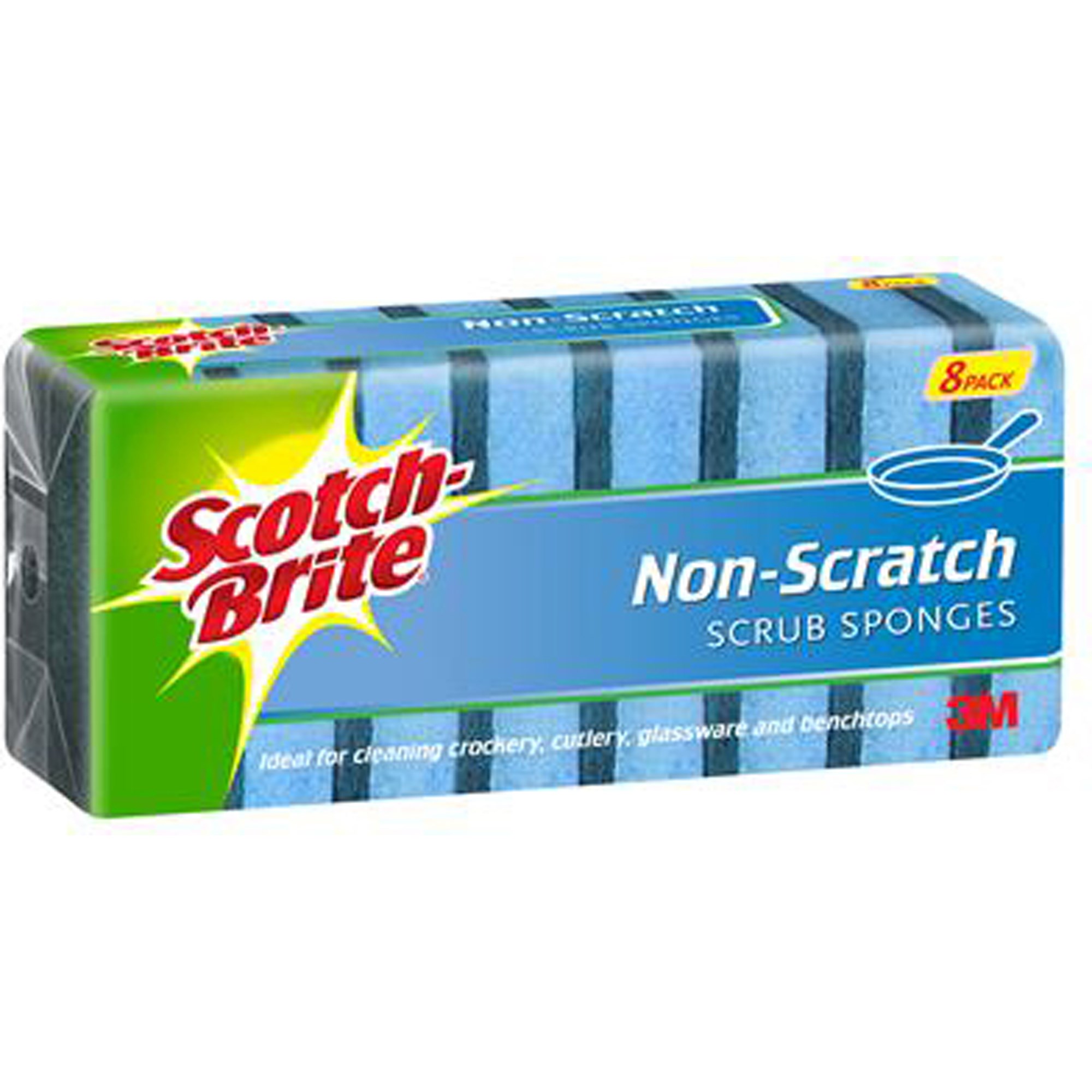 Scotch-Brite Non Scratch Scrub Sponges Pack  Of 8