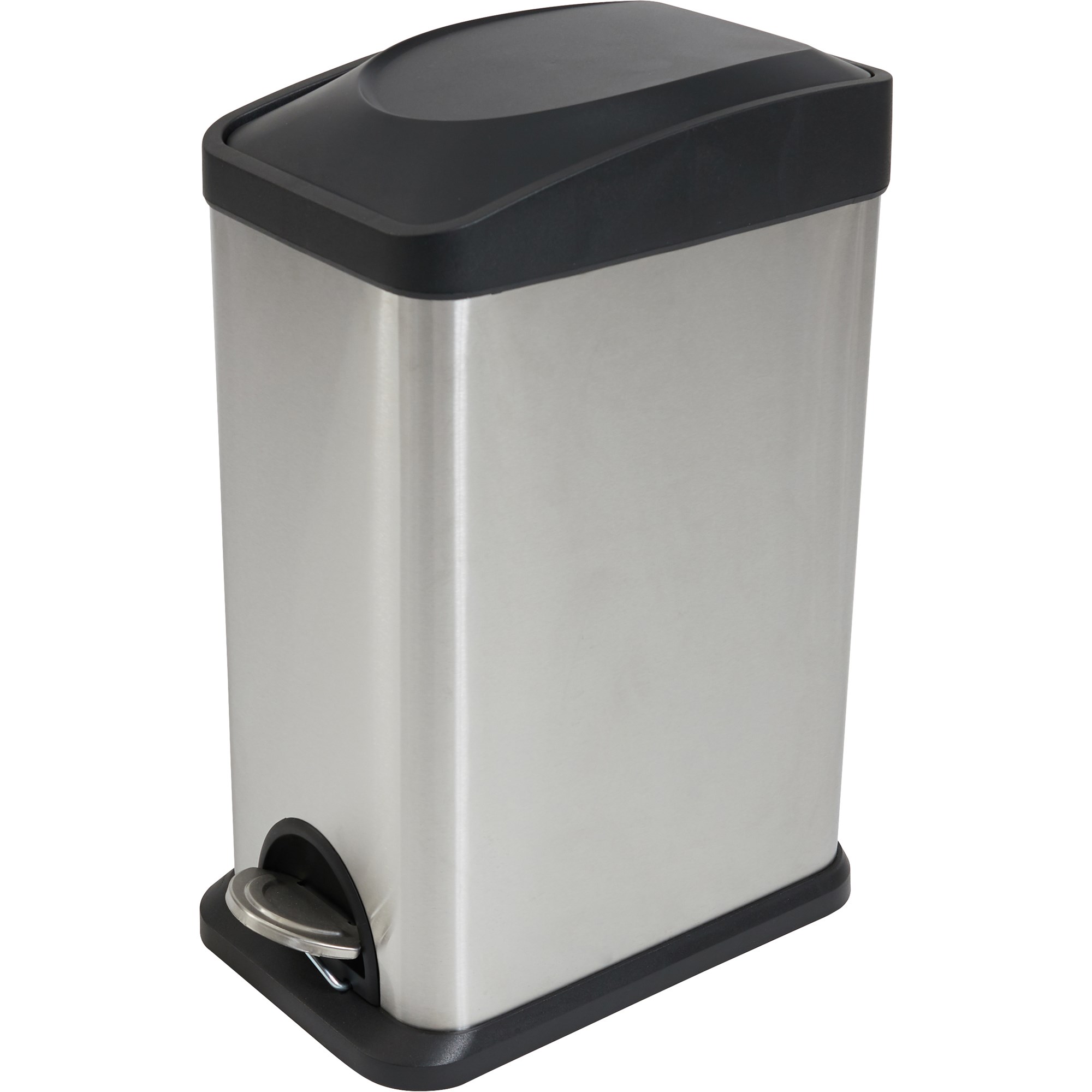 Compass Rectangular Pedal Bin 15 Litres Stainless Steel