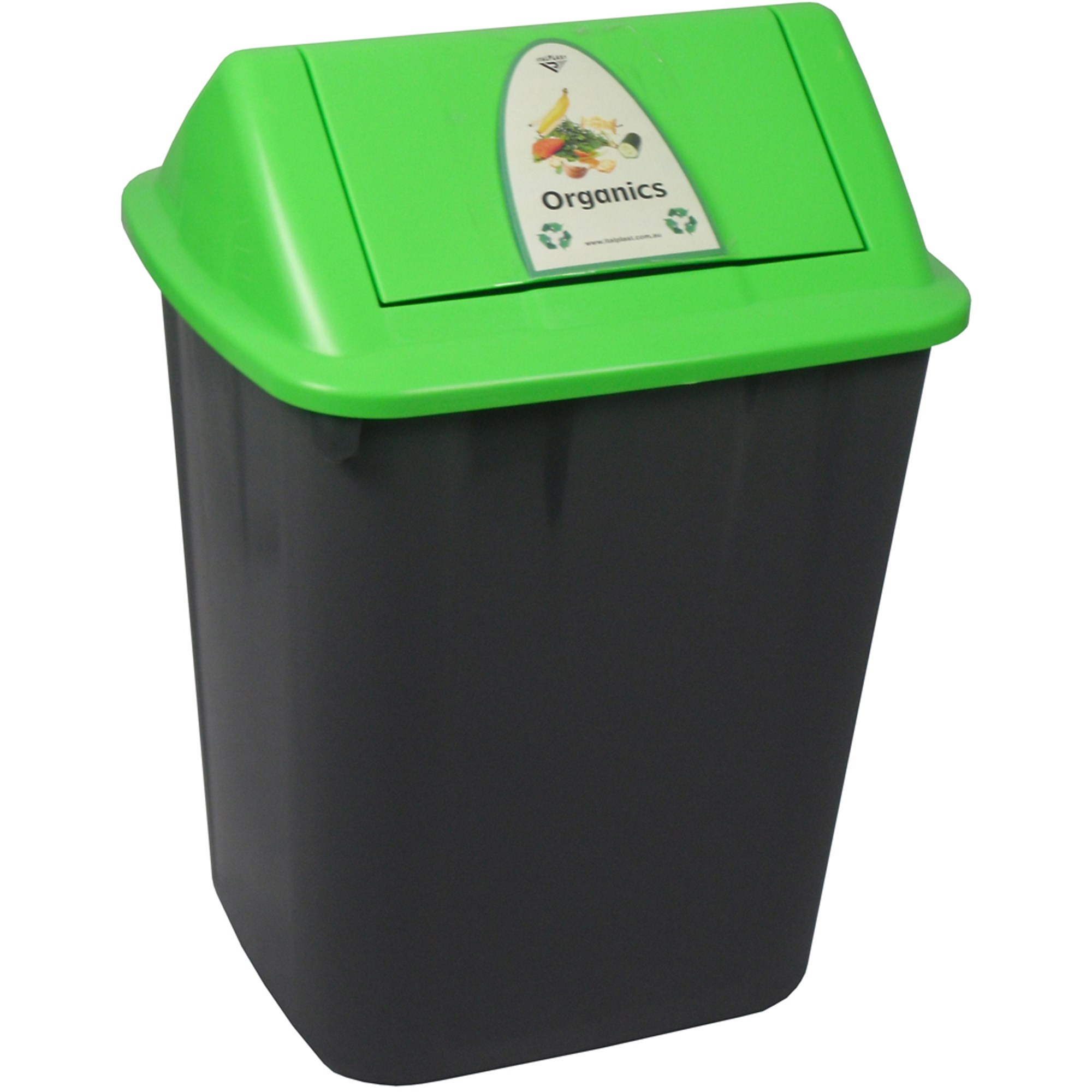 Italplast Waste Separation Bin 32 Litres Organics Green